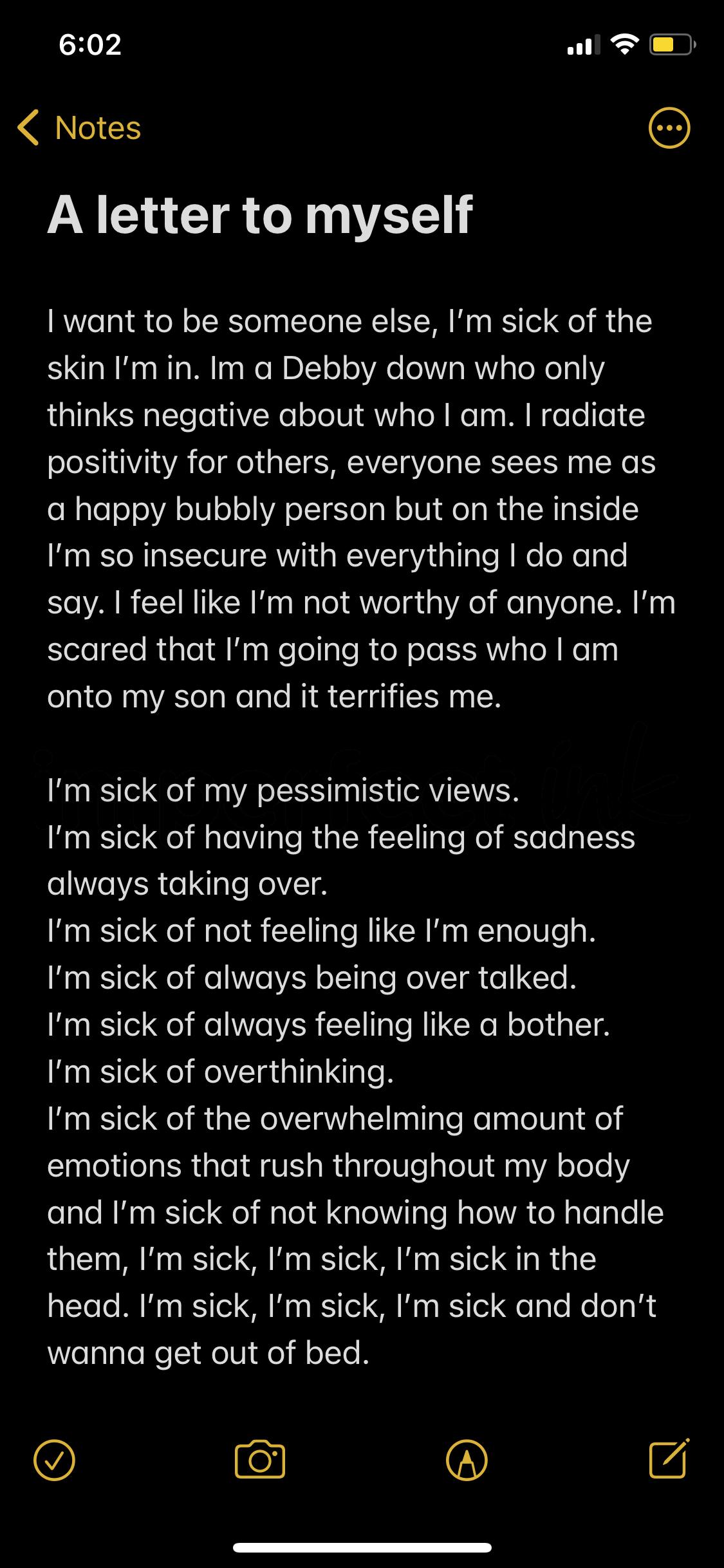 Handwritten letter thumbnail