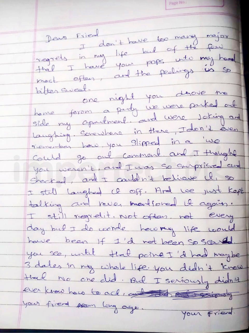 Handwritten letter thumbnail