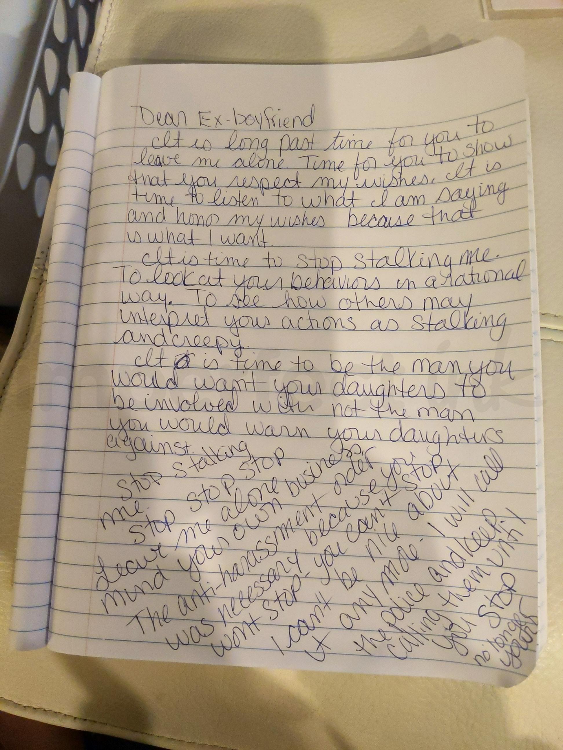 Handwritten letter thumbnail