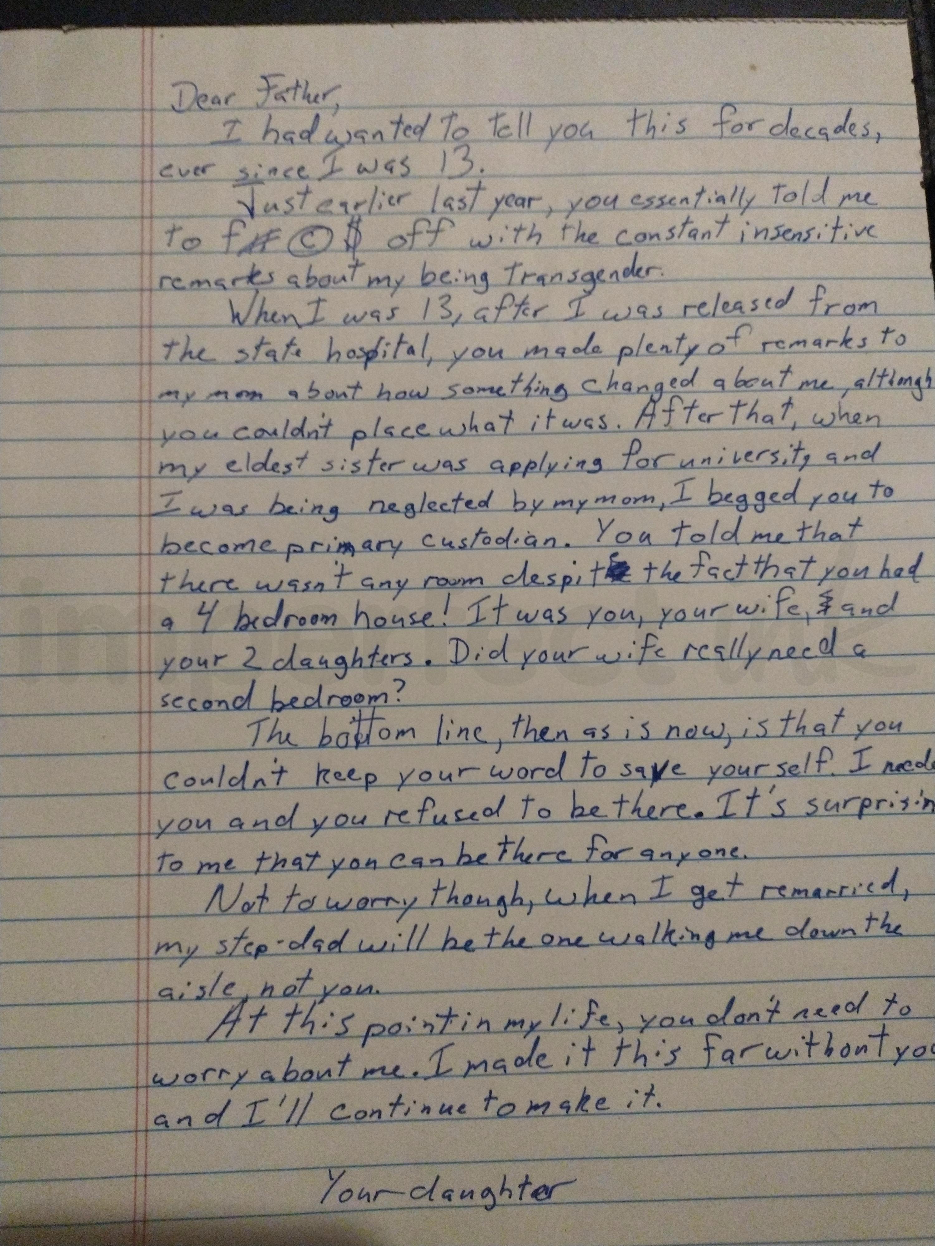 Handwritten letter thumbnail