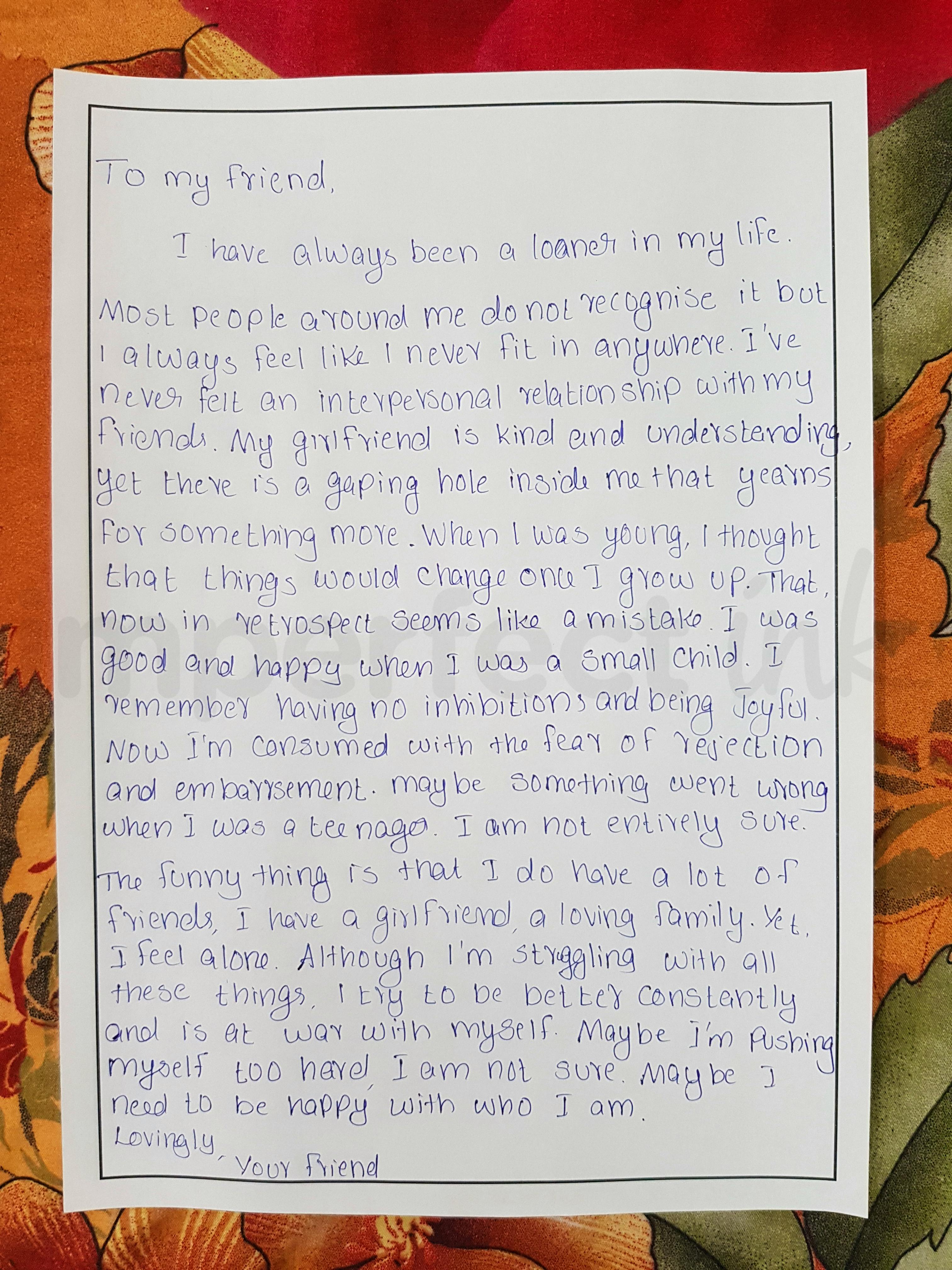 Handwritten letter thumbnail