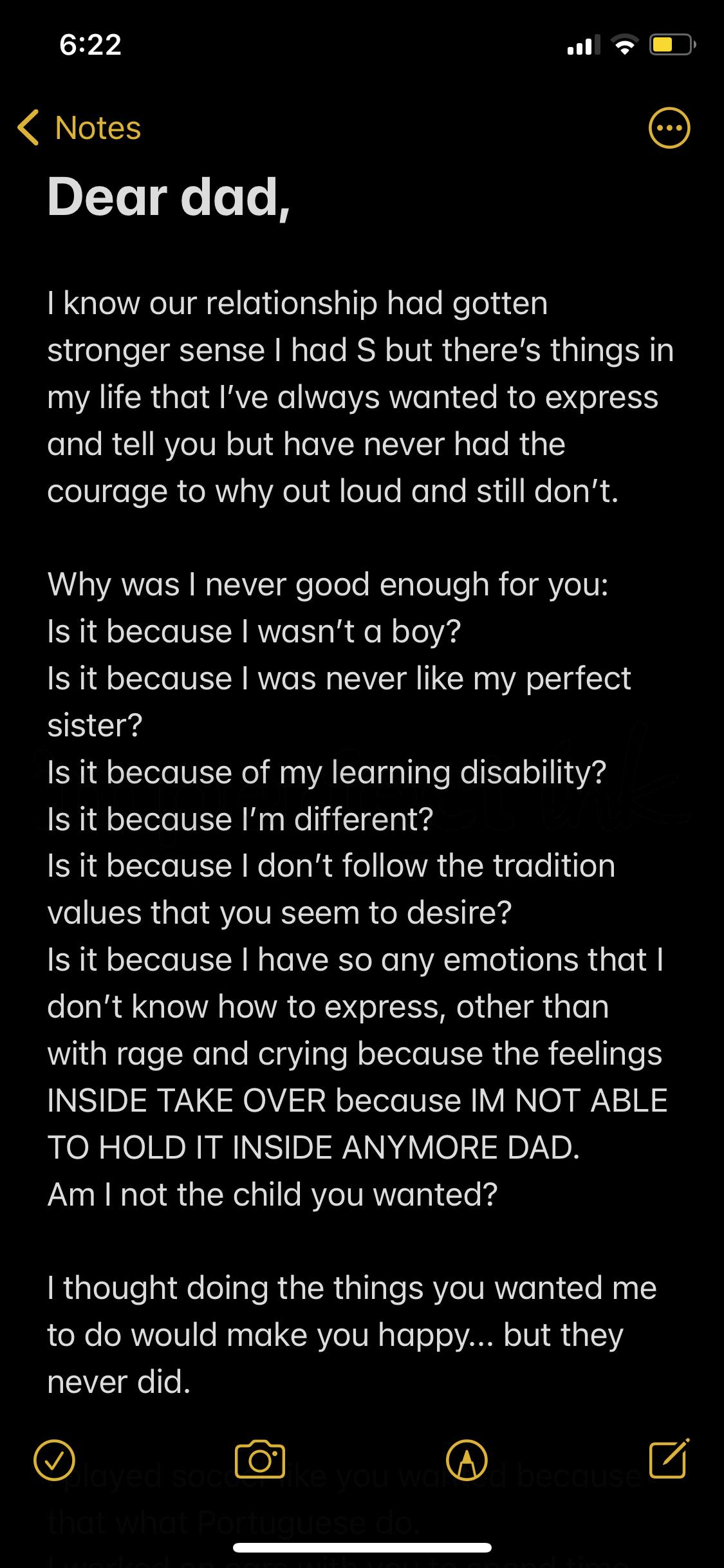 Handwritten letter thumbnail