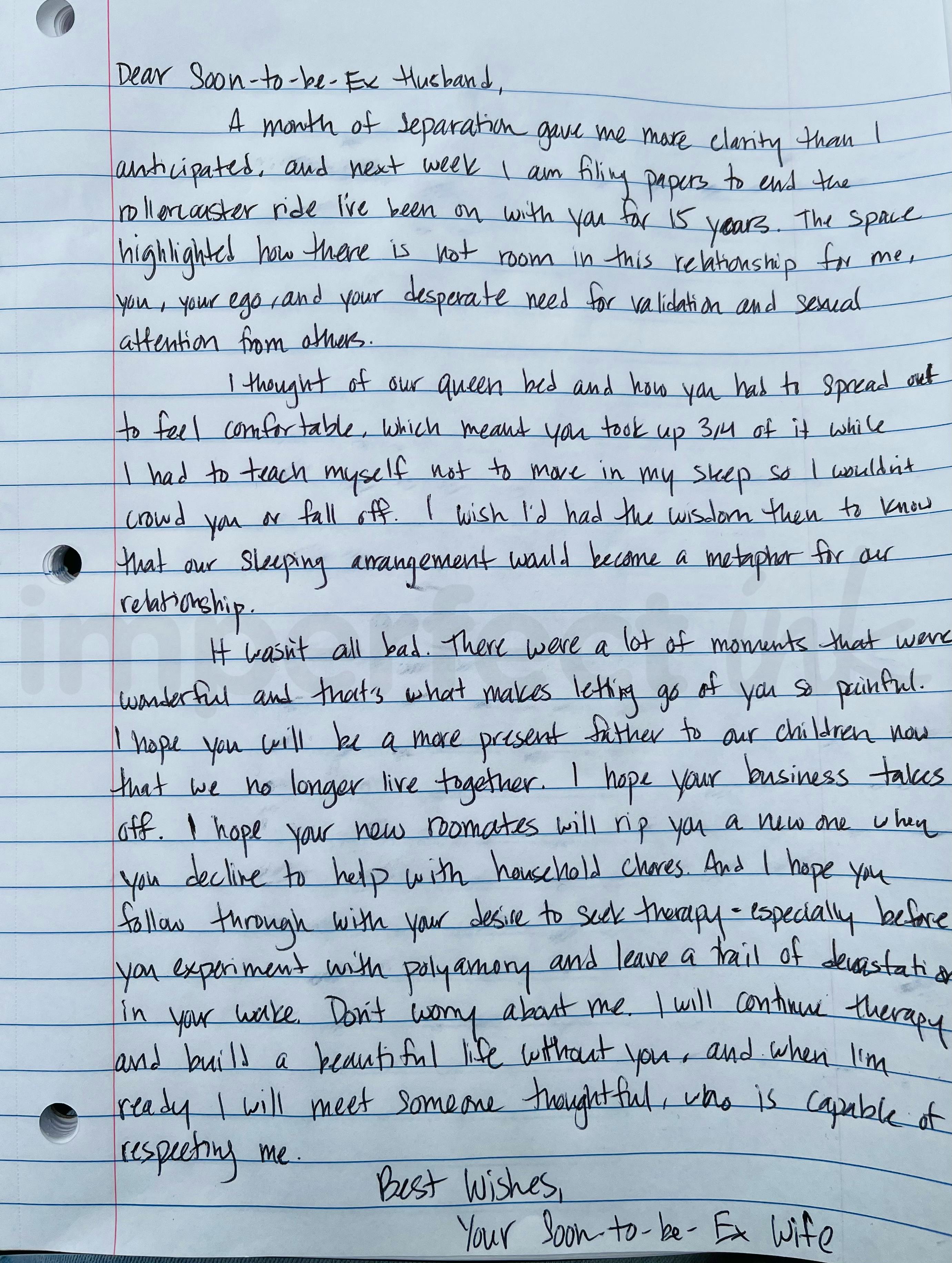 Handwritten letter thumbnail