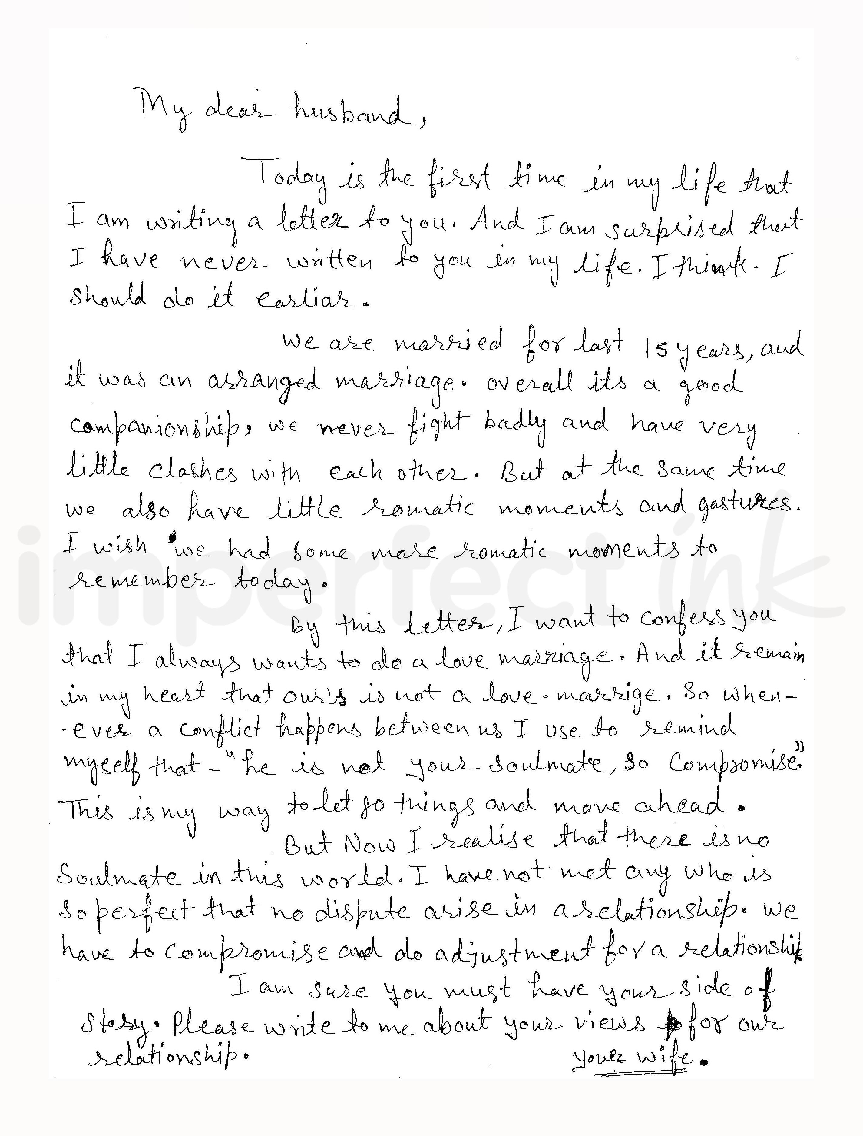 Handwritten letter thumbnail