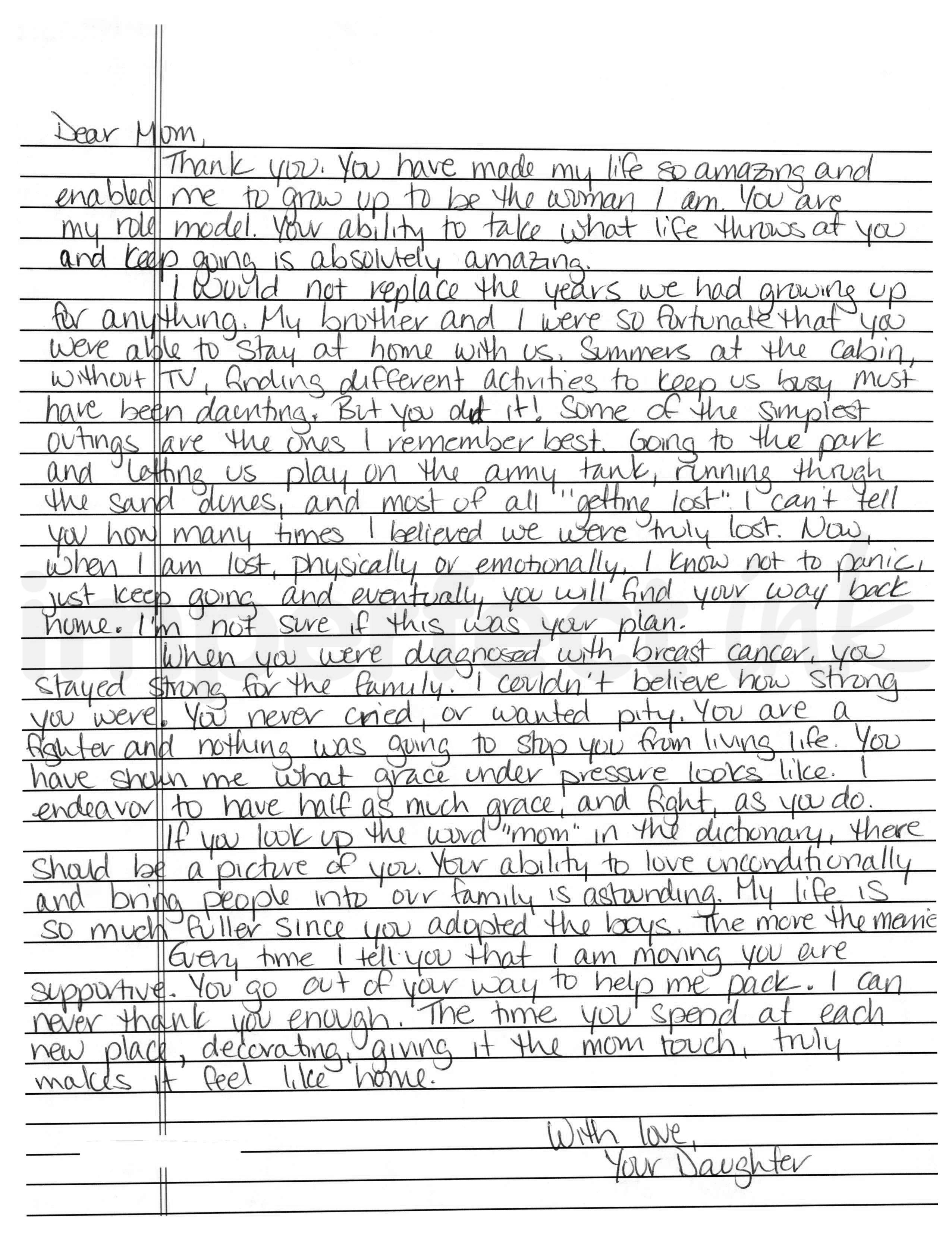 Handwritten letter thumbnail