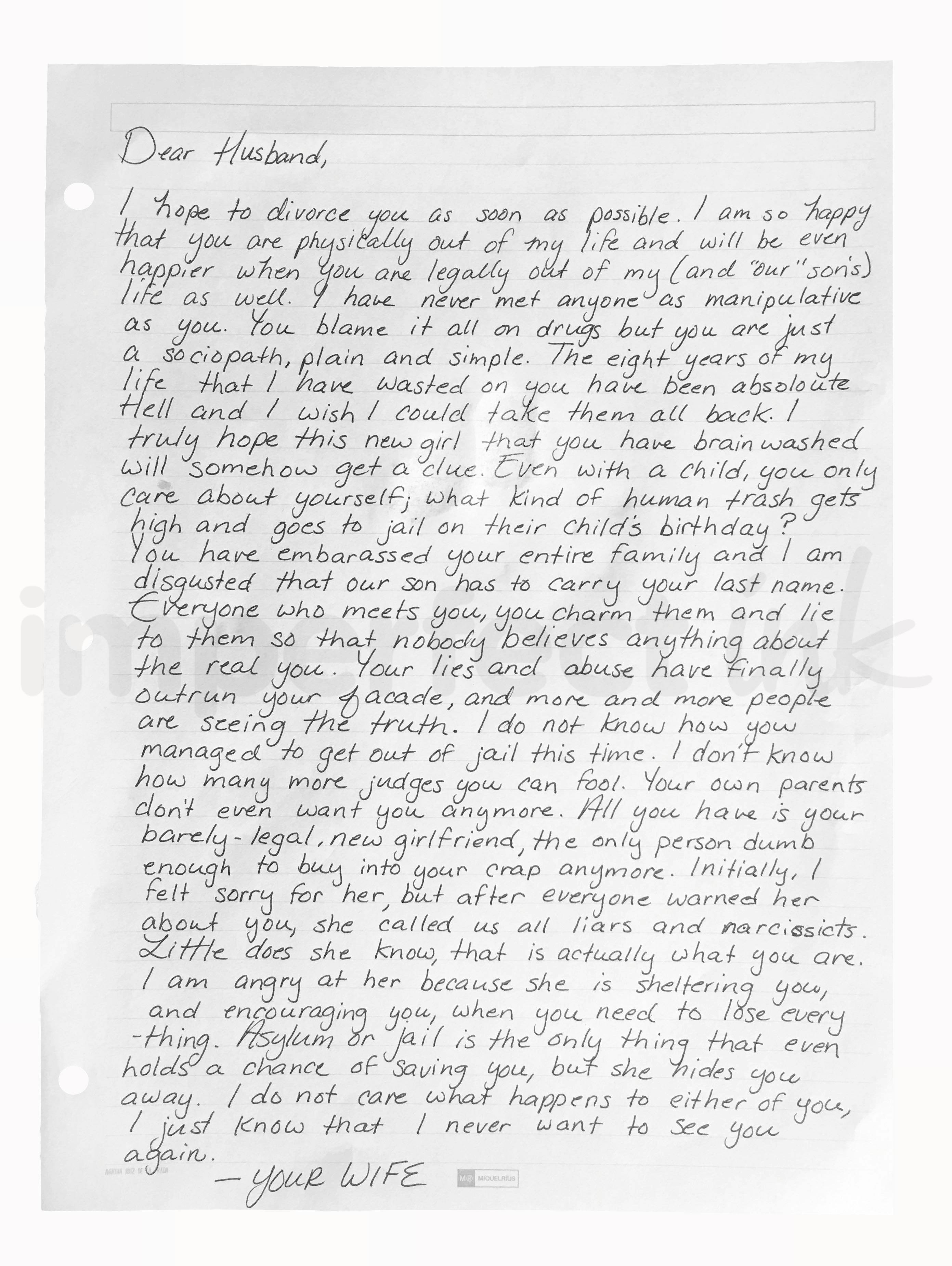 Handwritten letter thumbnail