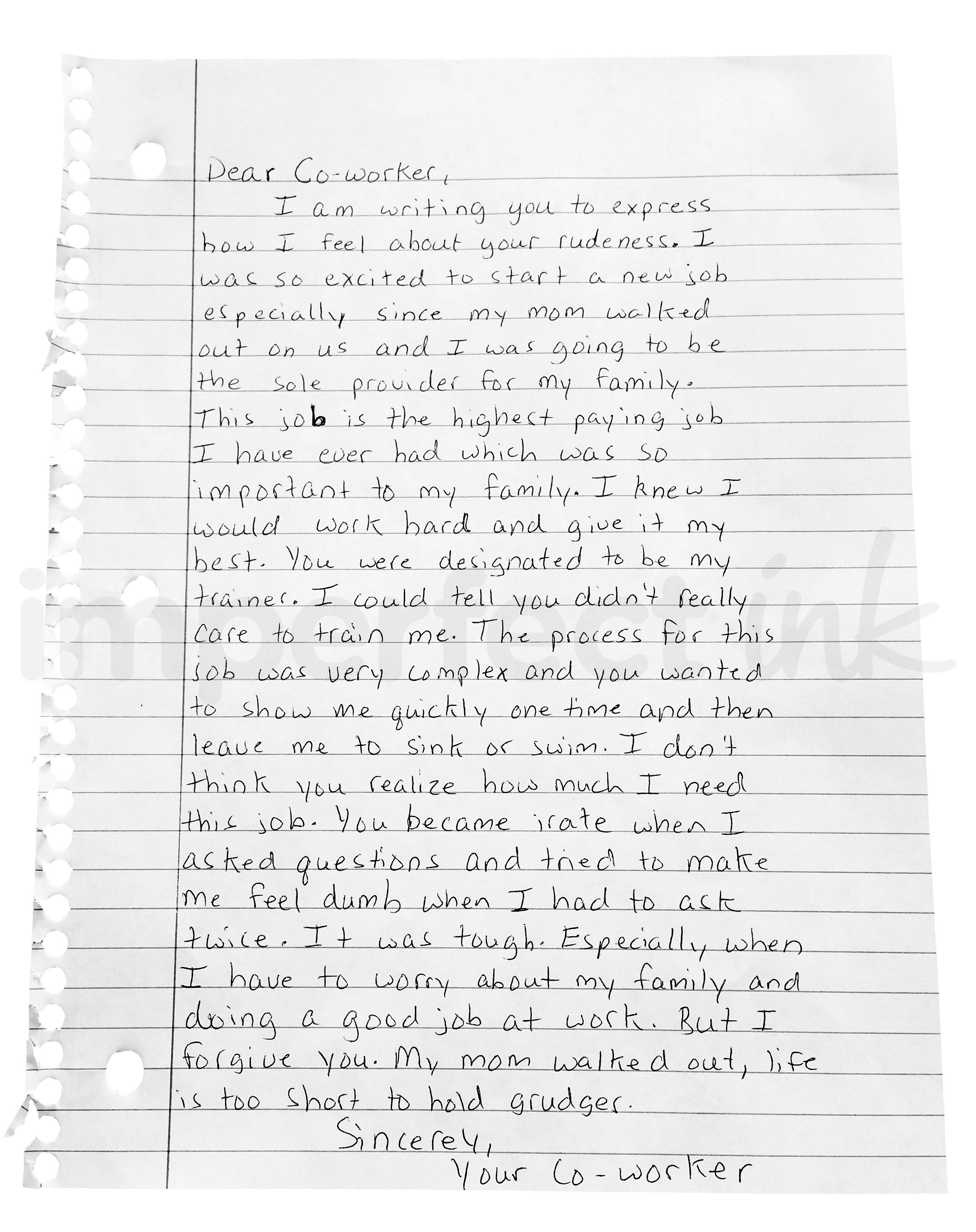 Handwritten letter thumbnail