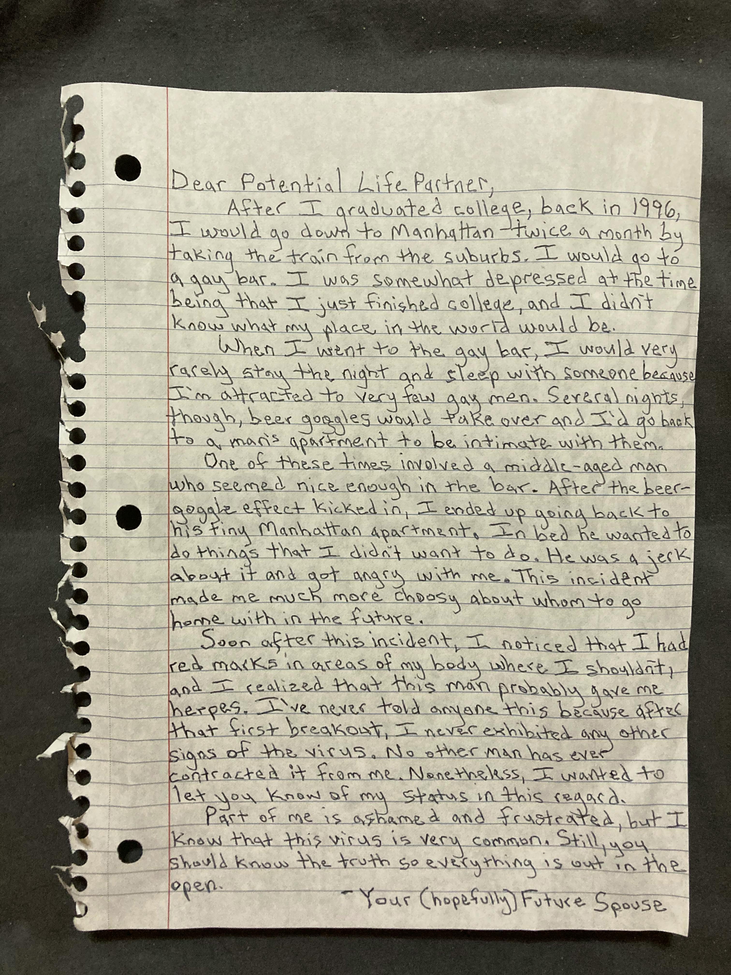 Handwritten letter thumbnail