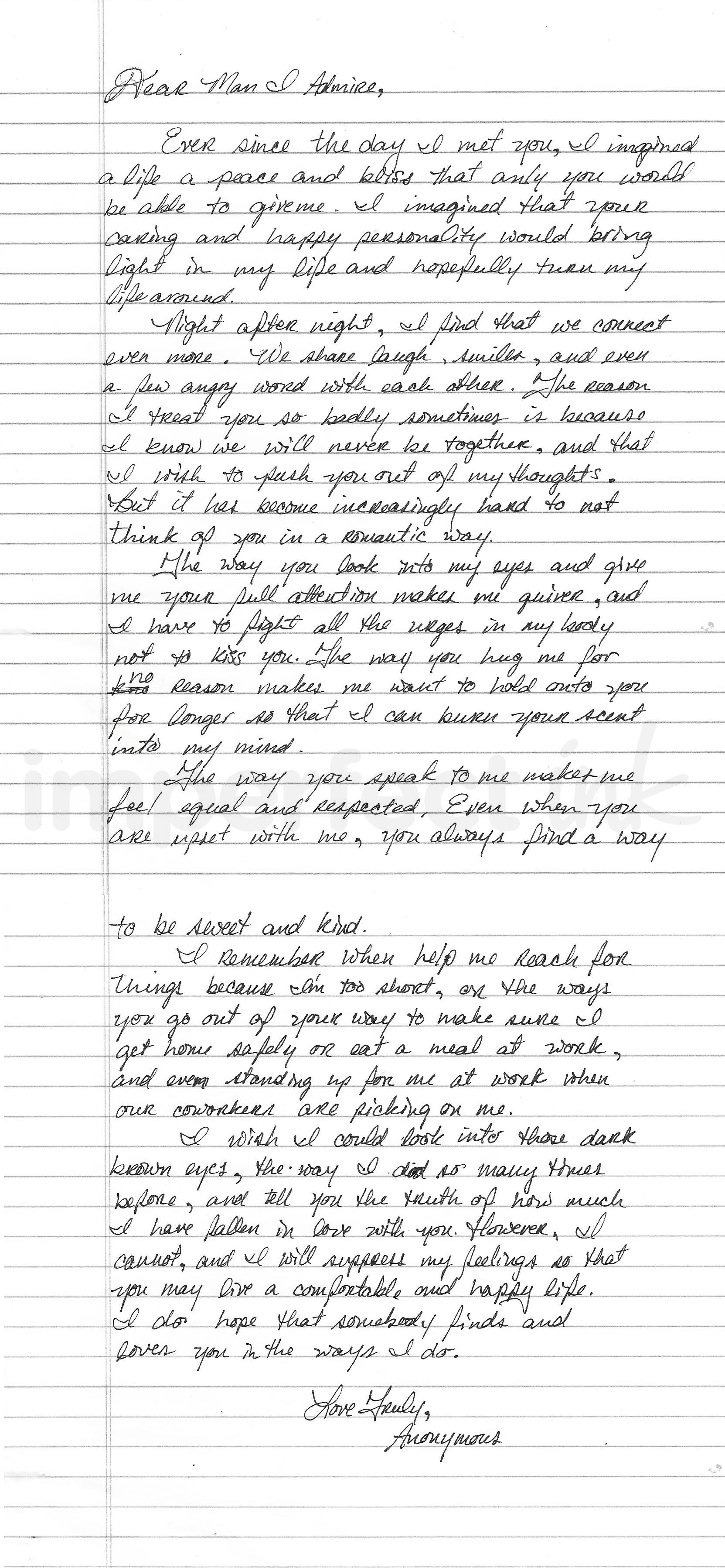 Handwritten letter thumbnail