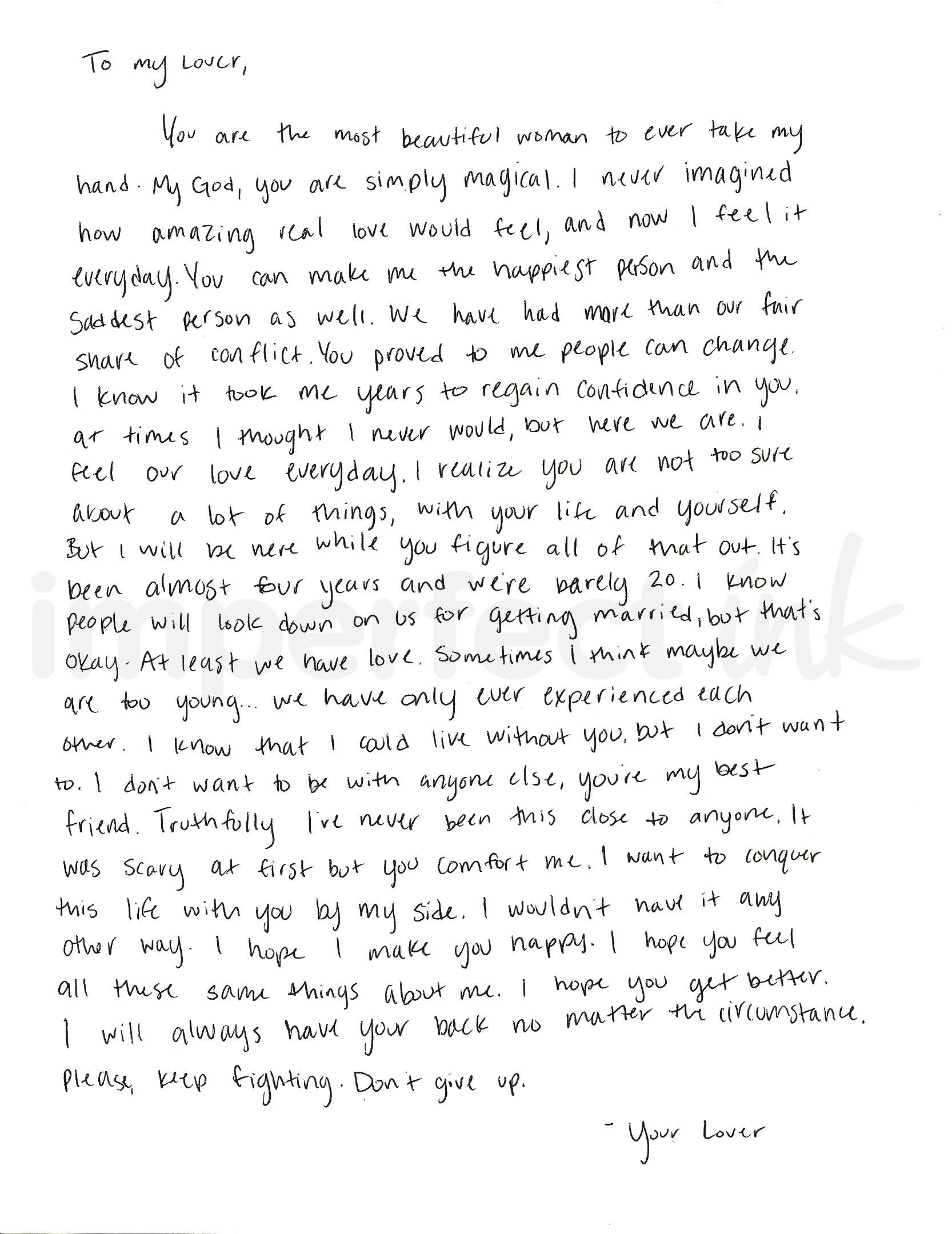 Handwritten letter thumbnail