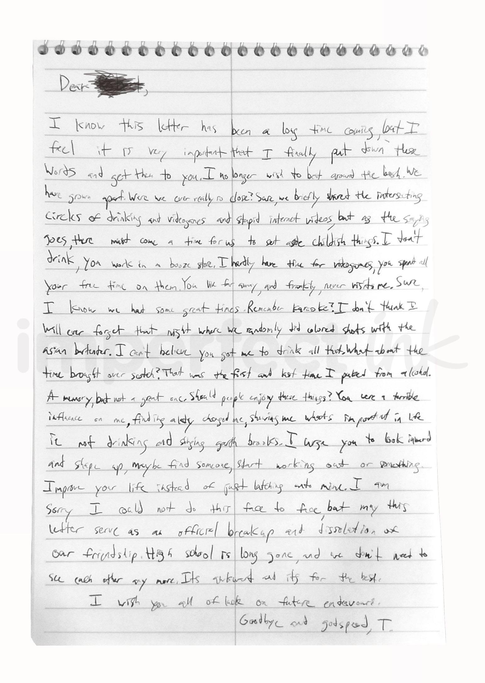 Handwritten letter thumbnail