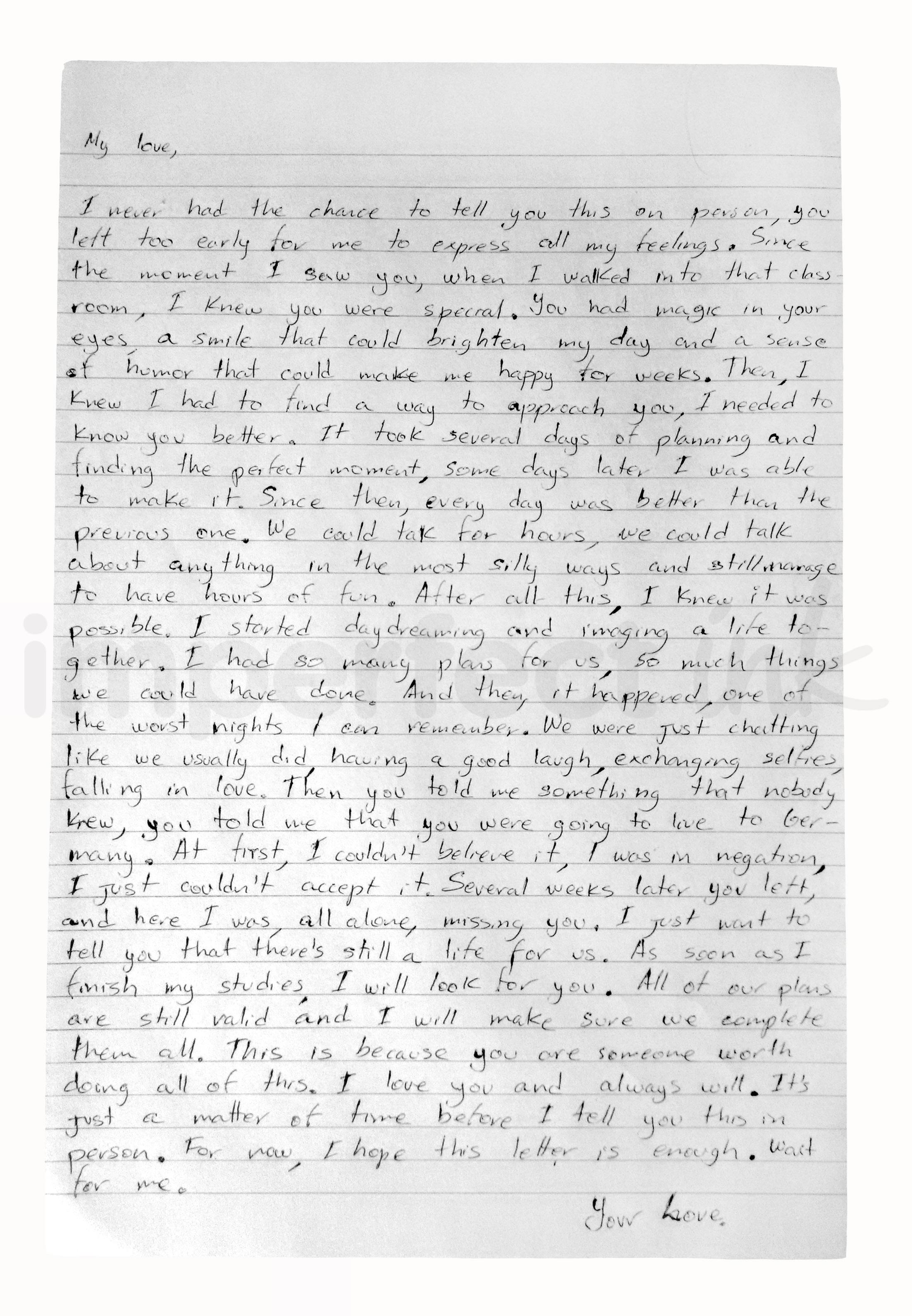 Handwritten letter thumbnail