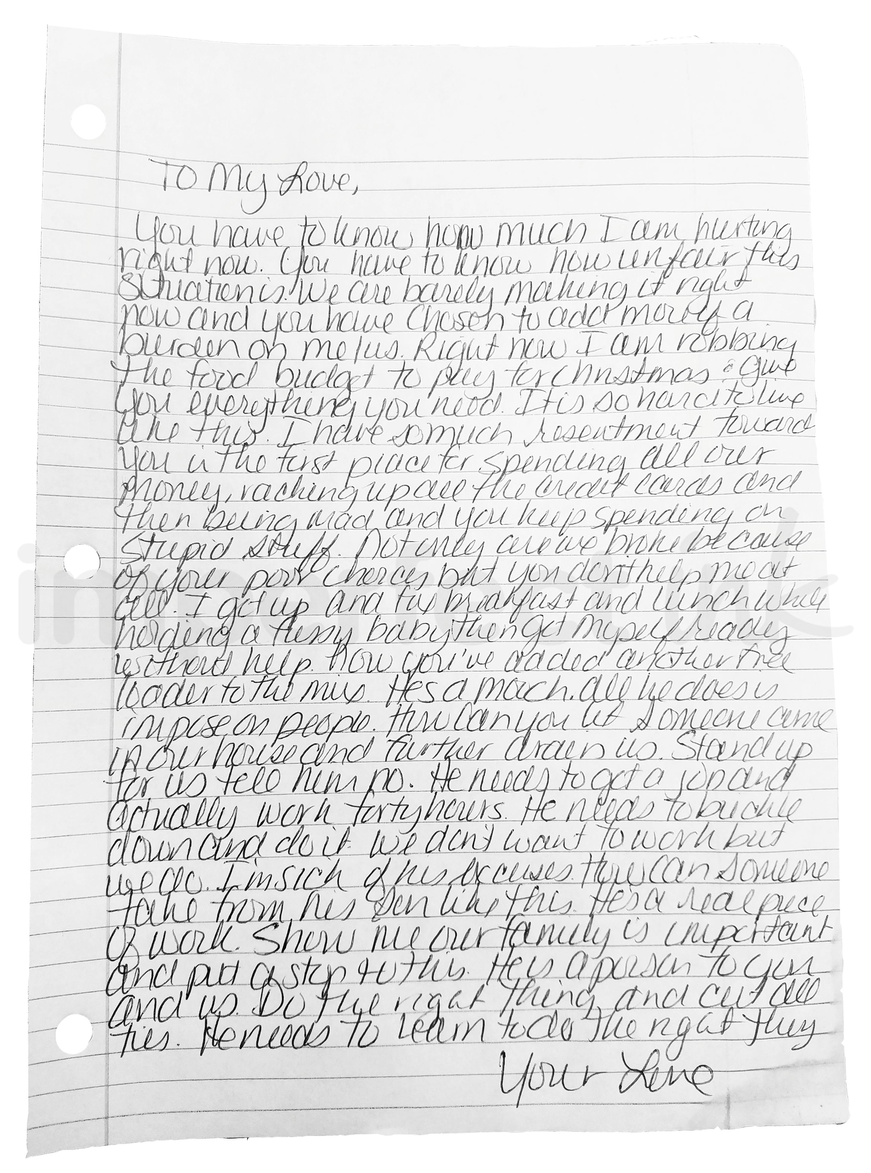 Handwritten letter thumbnail