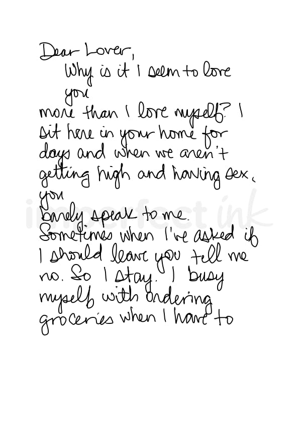 Handwritten letter thumbnail