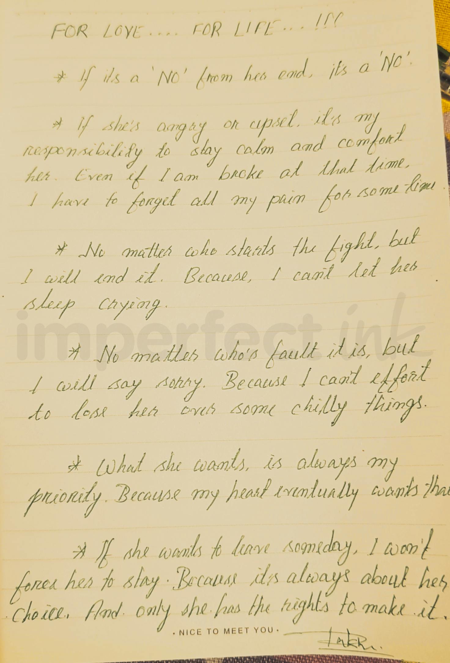 Handwritten letter thumbnail