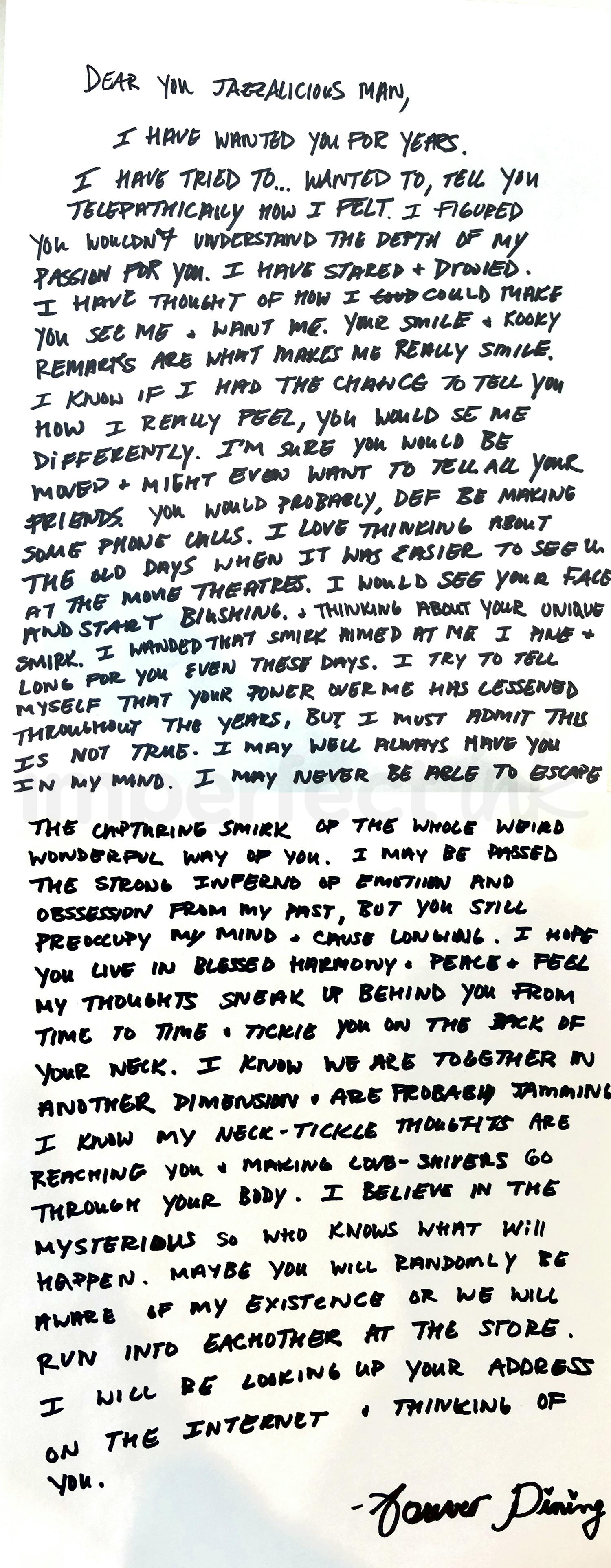 Handwritten letter thumbnail