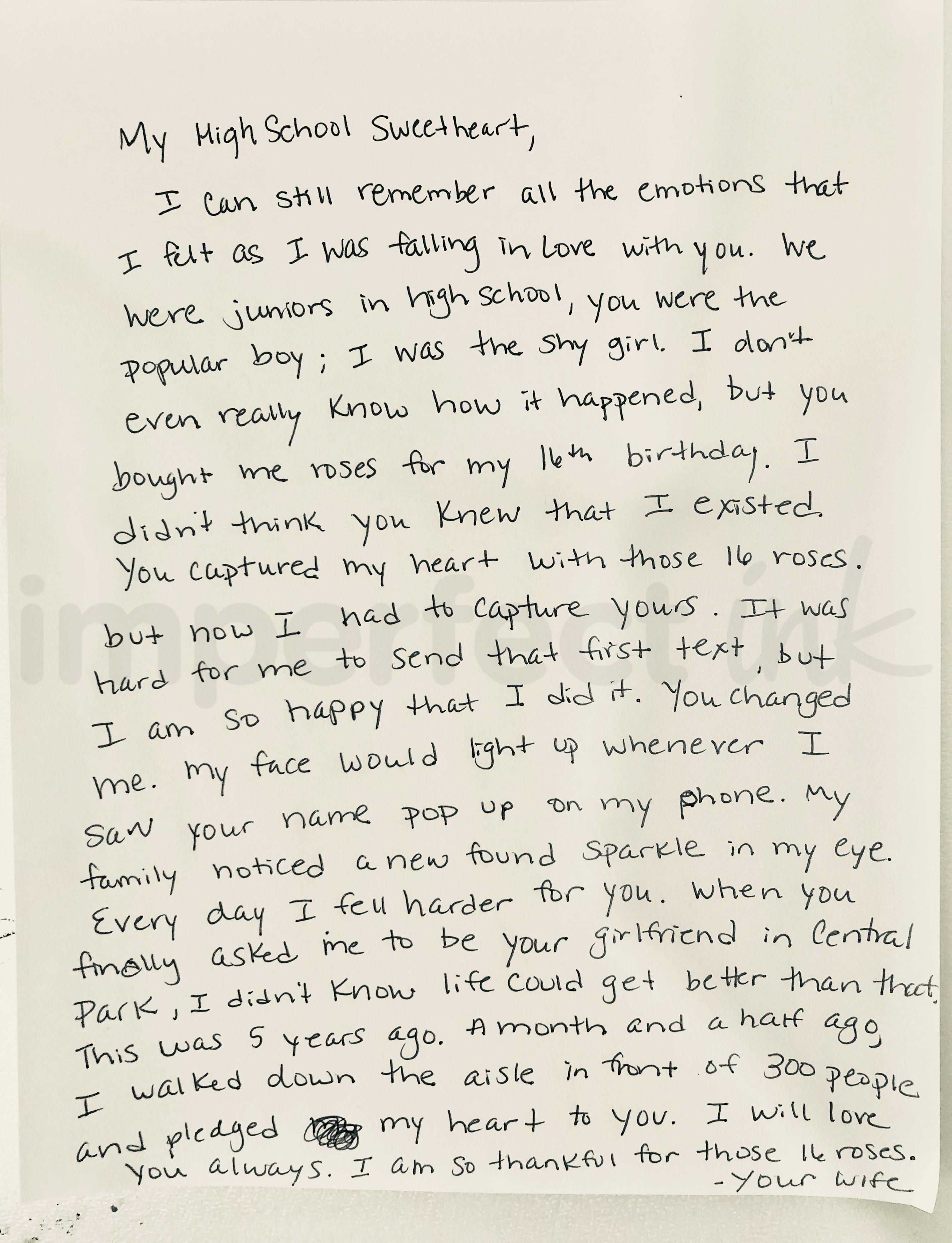 Handwritten letter thumbnail