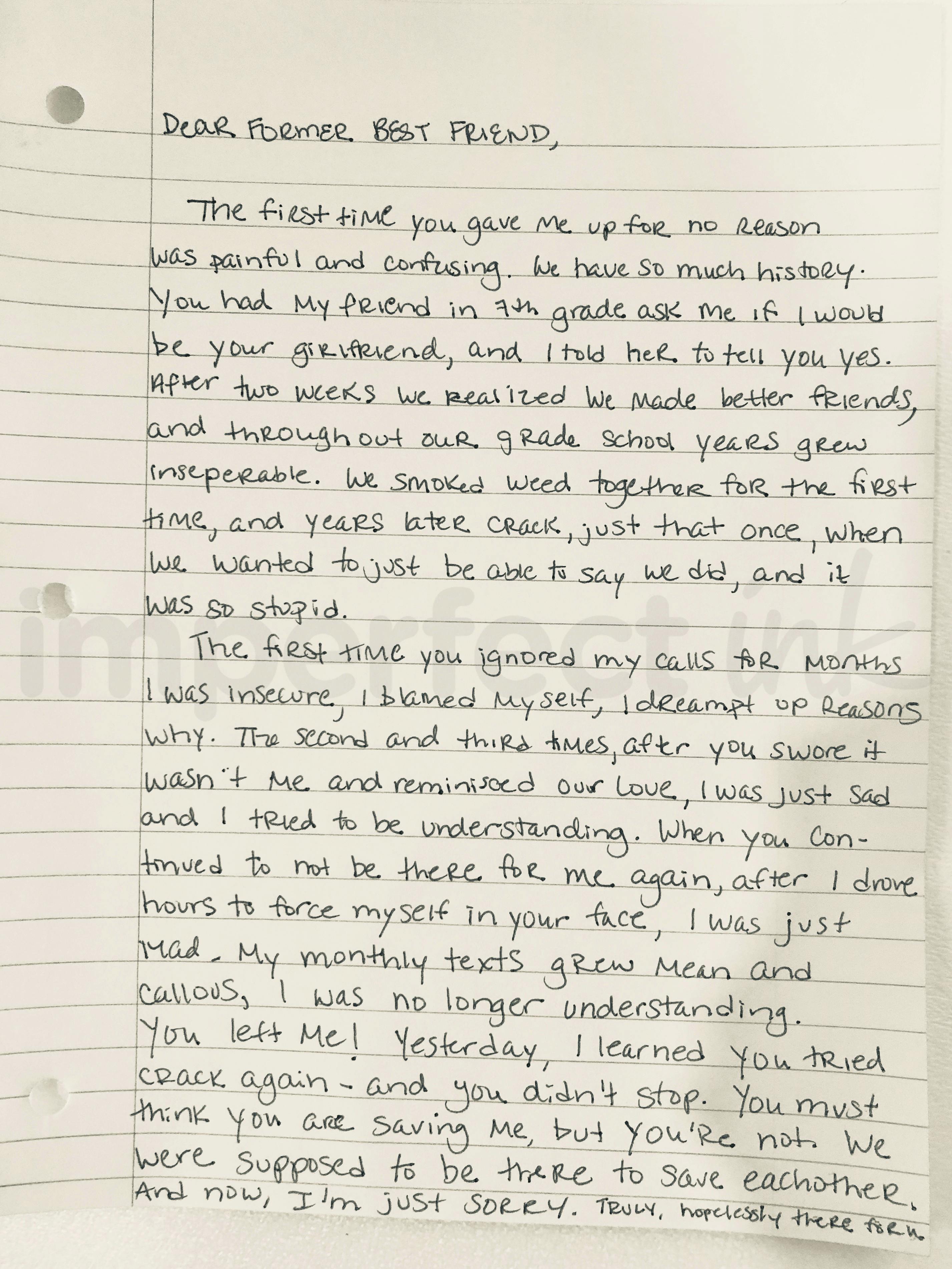 Handwritten letter thumbnail