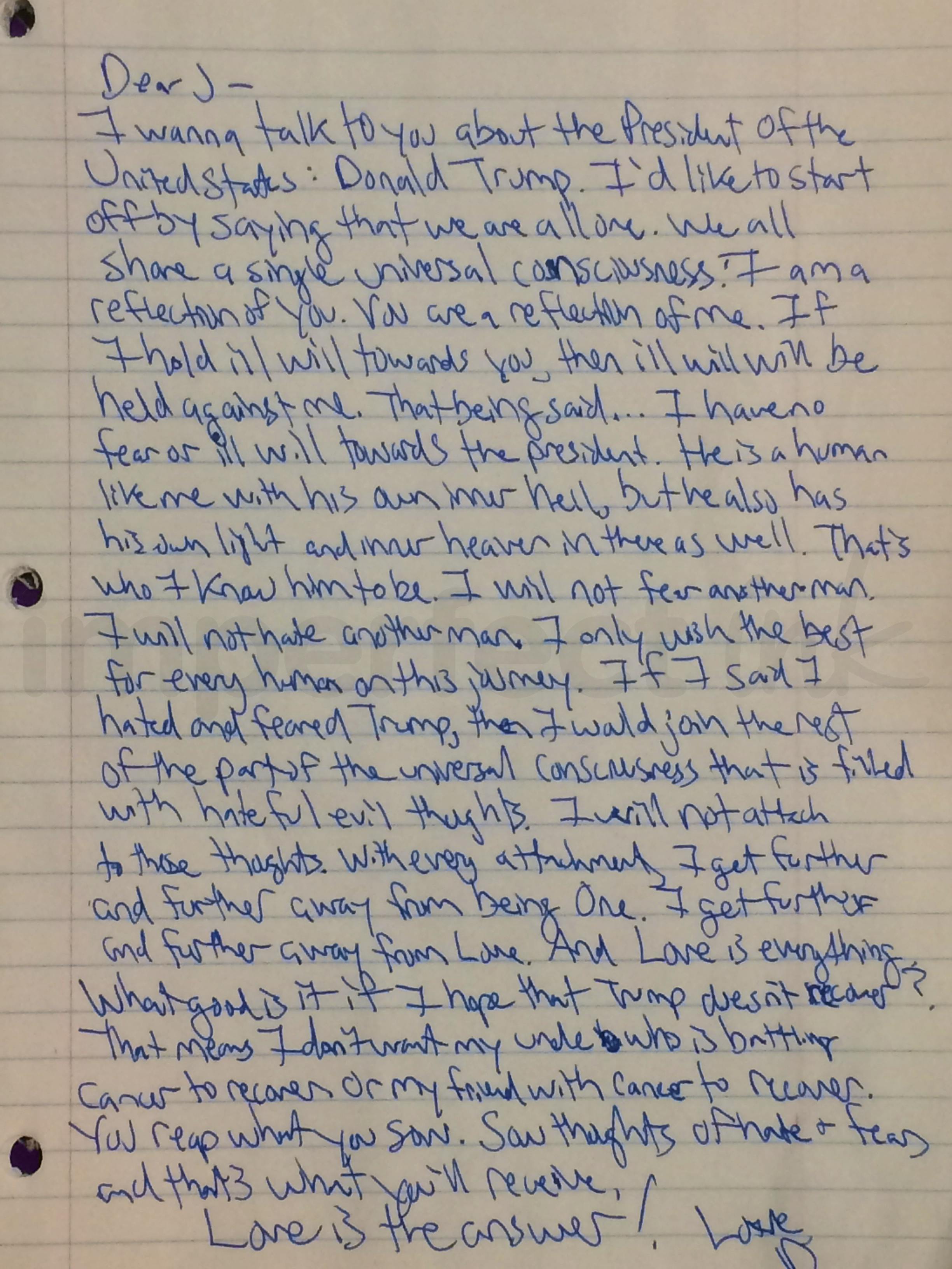 Handwritten letter thumbnail