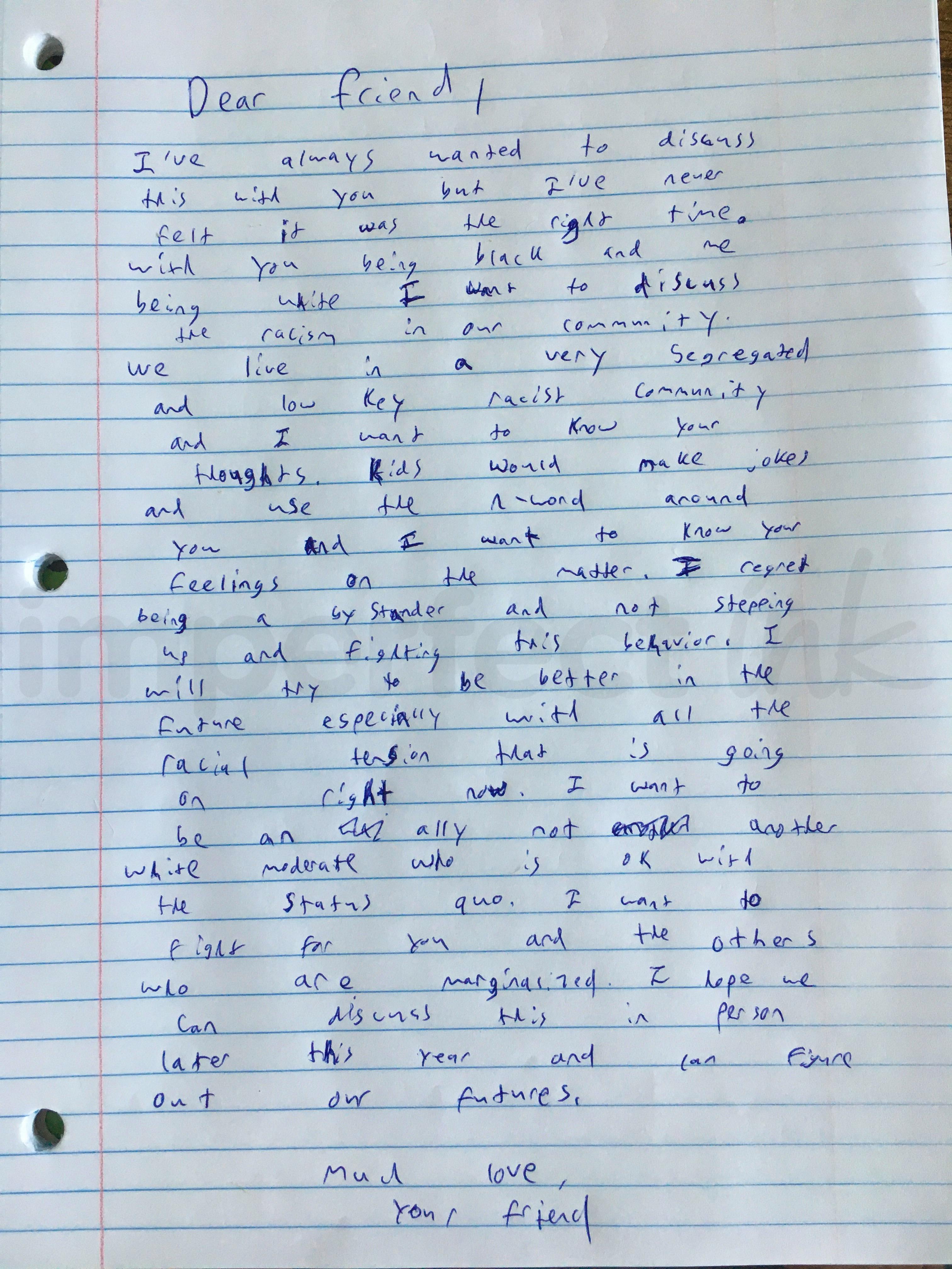 Handwritten letter thumbnail