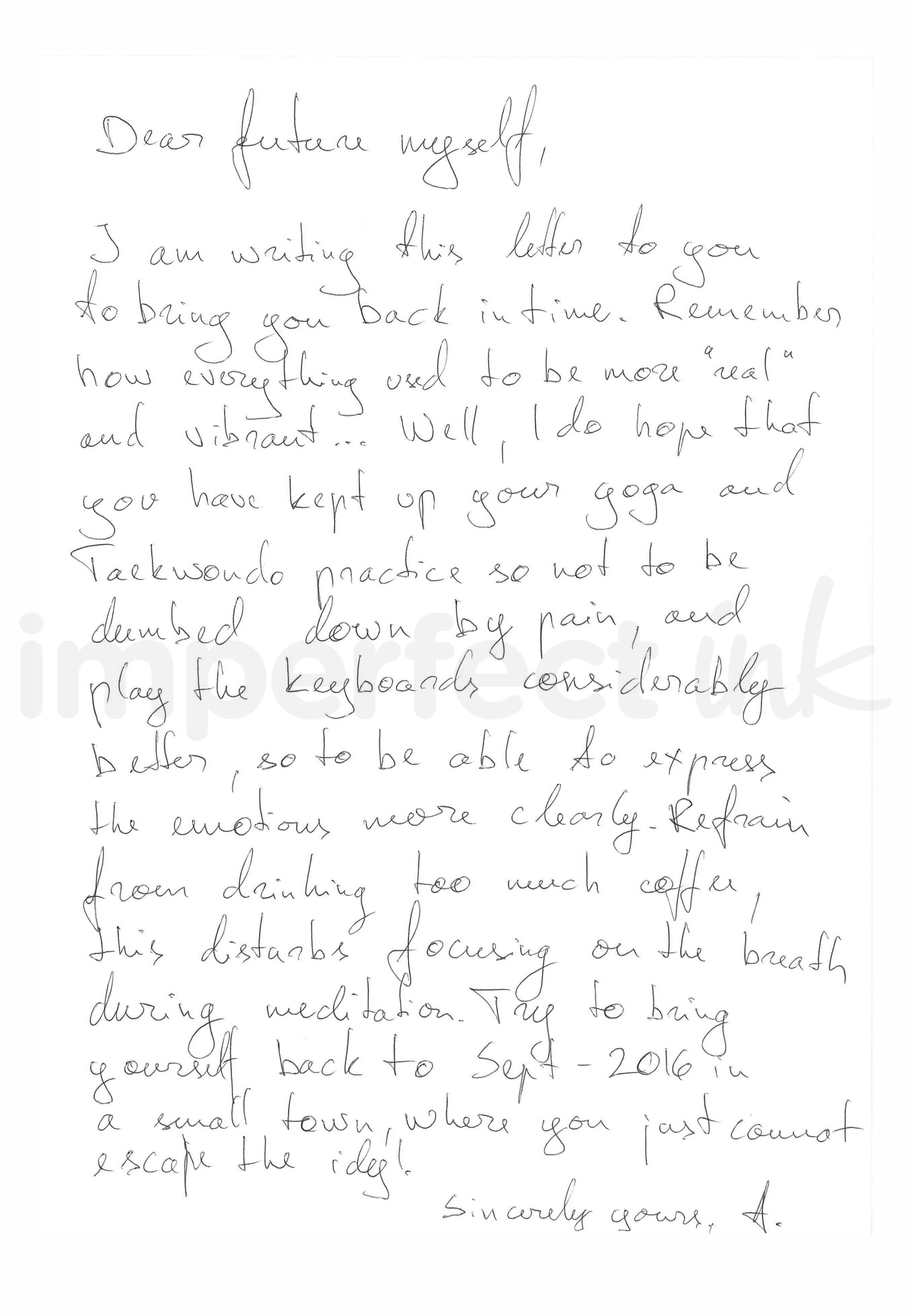 Handwritten letter thumbnail