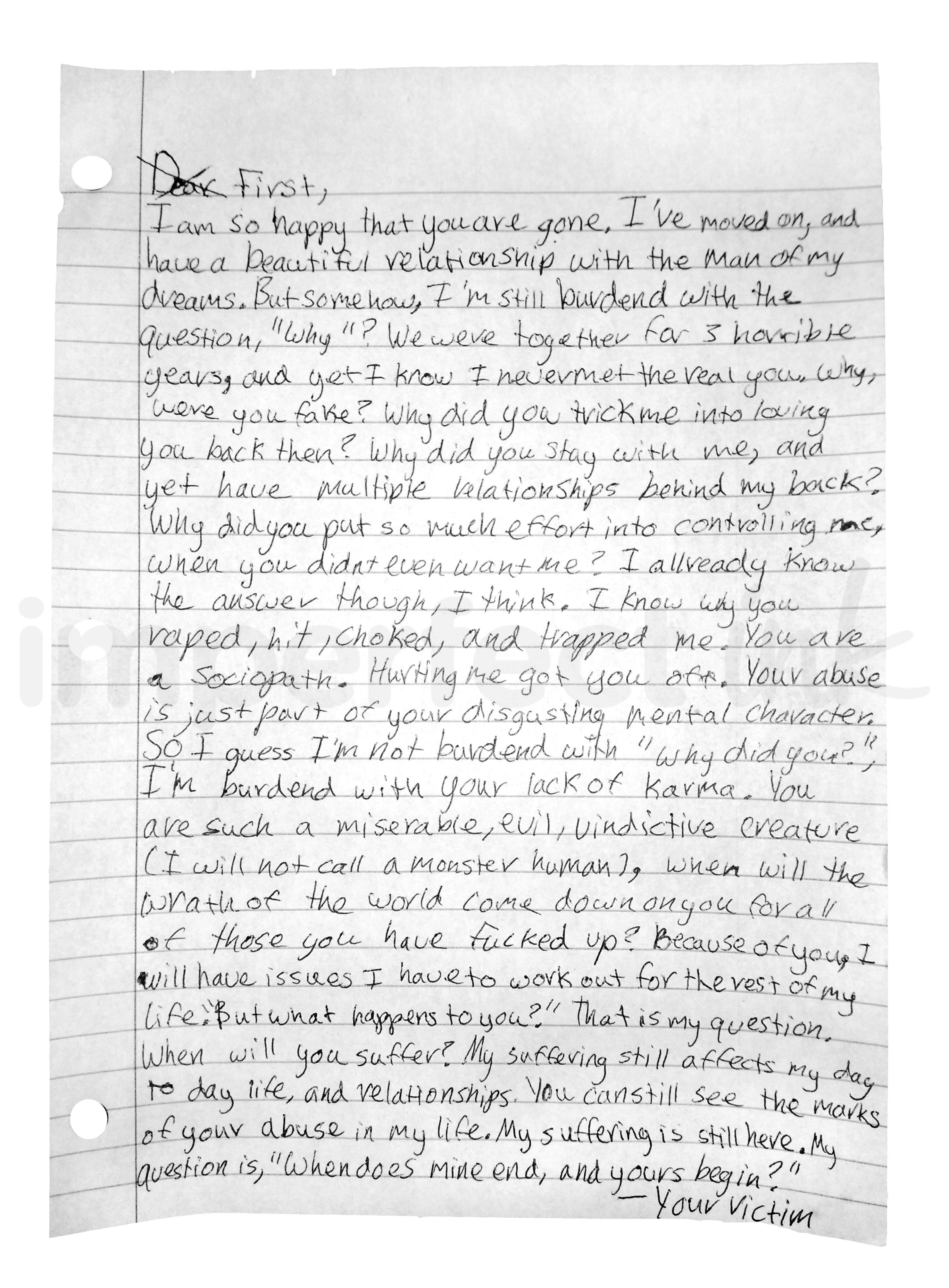 Handwritten letter thumbnail