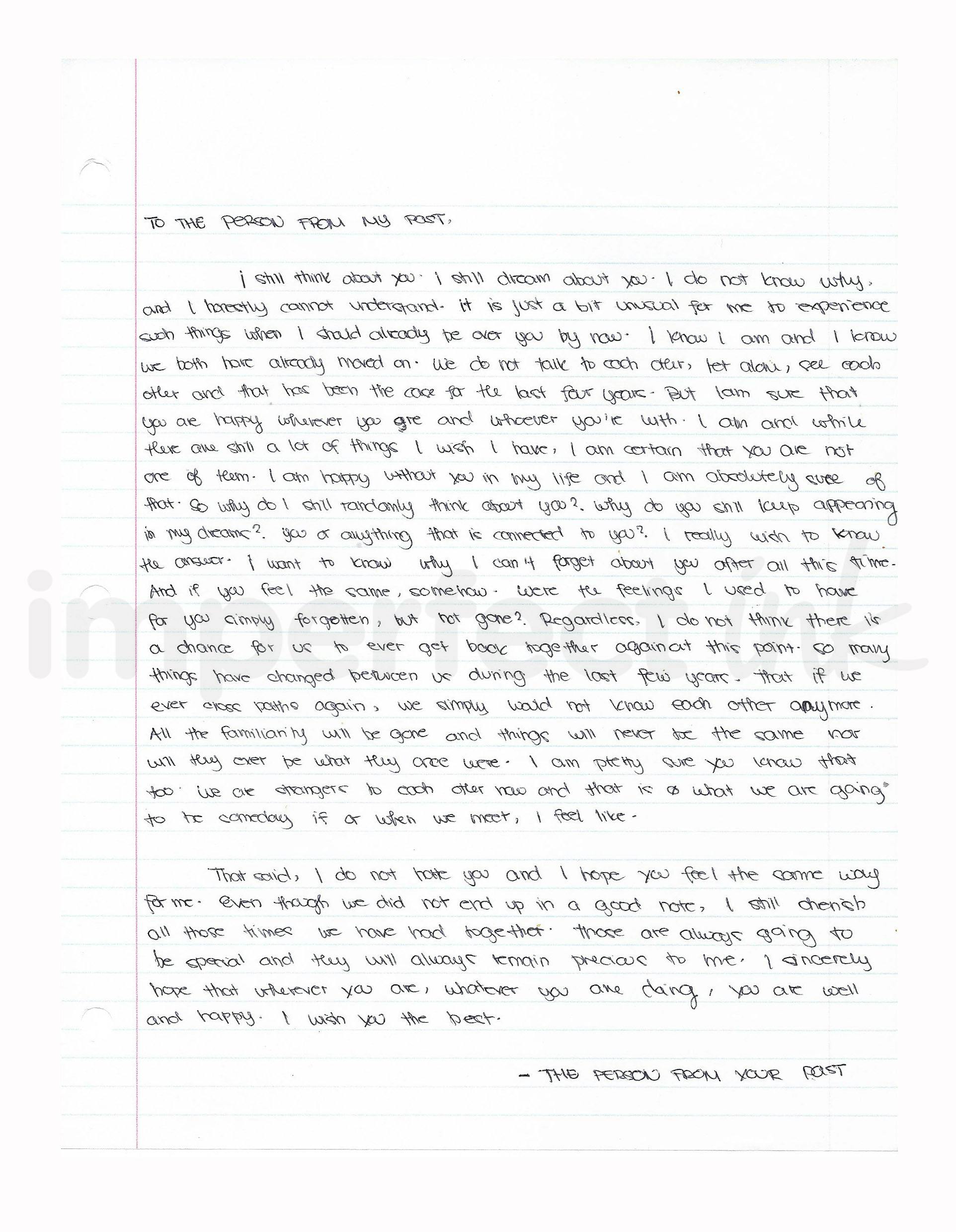 Handwritten letter thumbnail