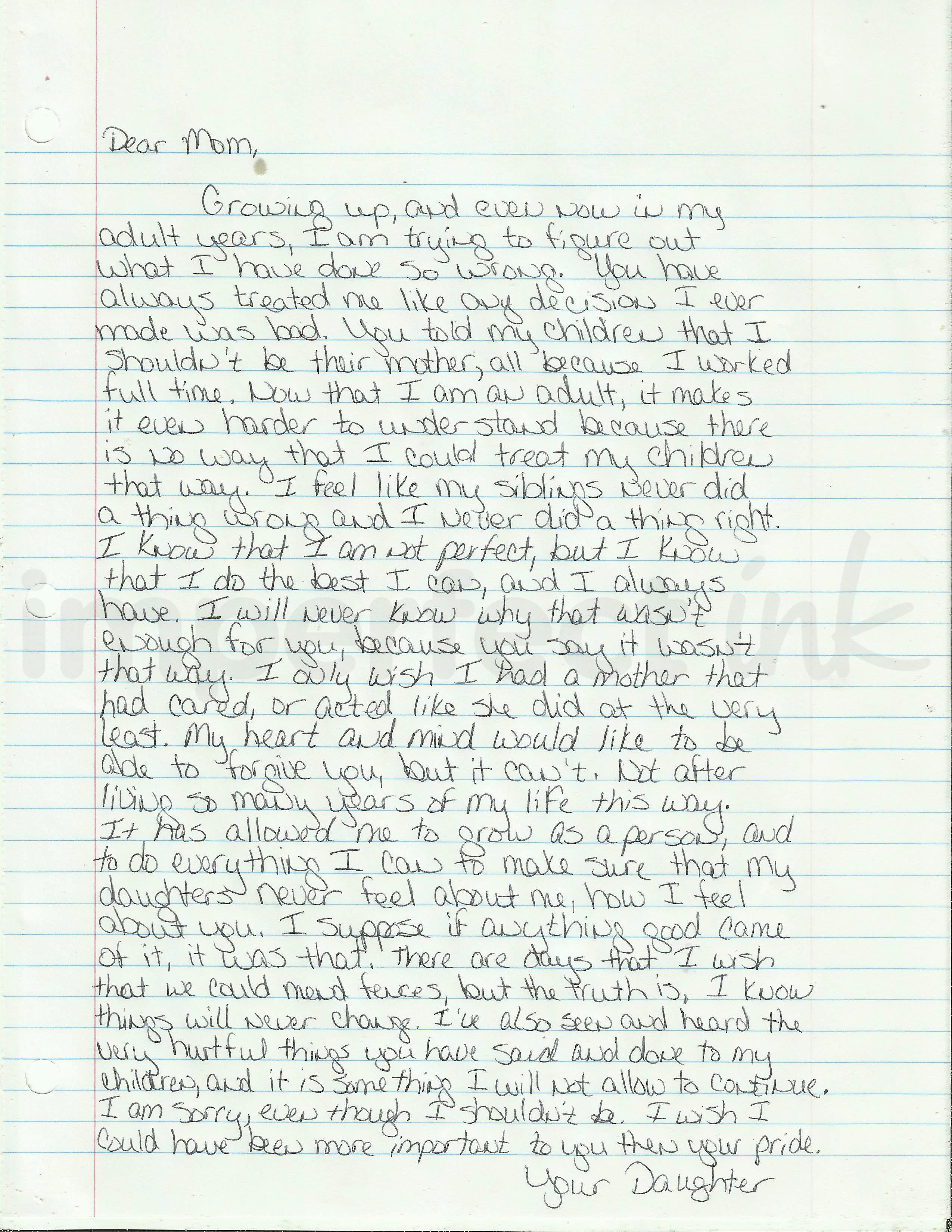 Handwritten letter thumbnail