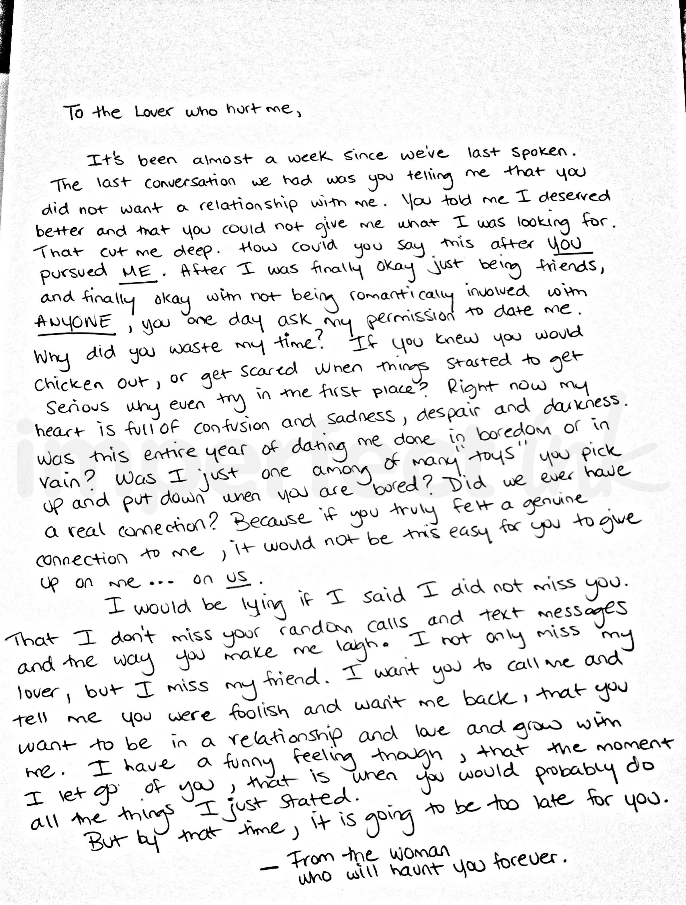 Handwritten letter thumbnail