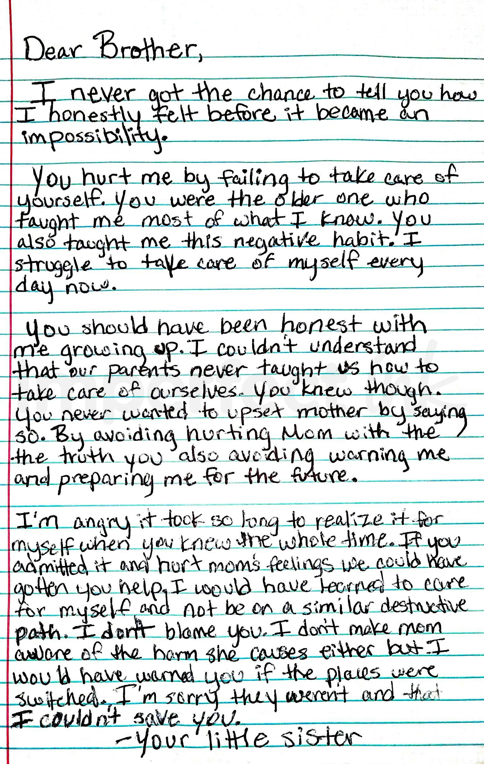 Handwritten letter thumbnail