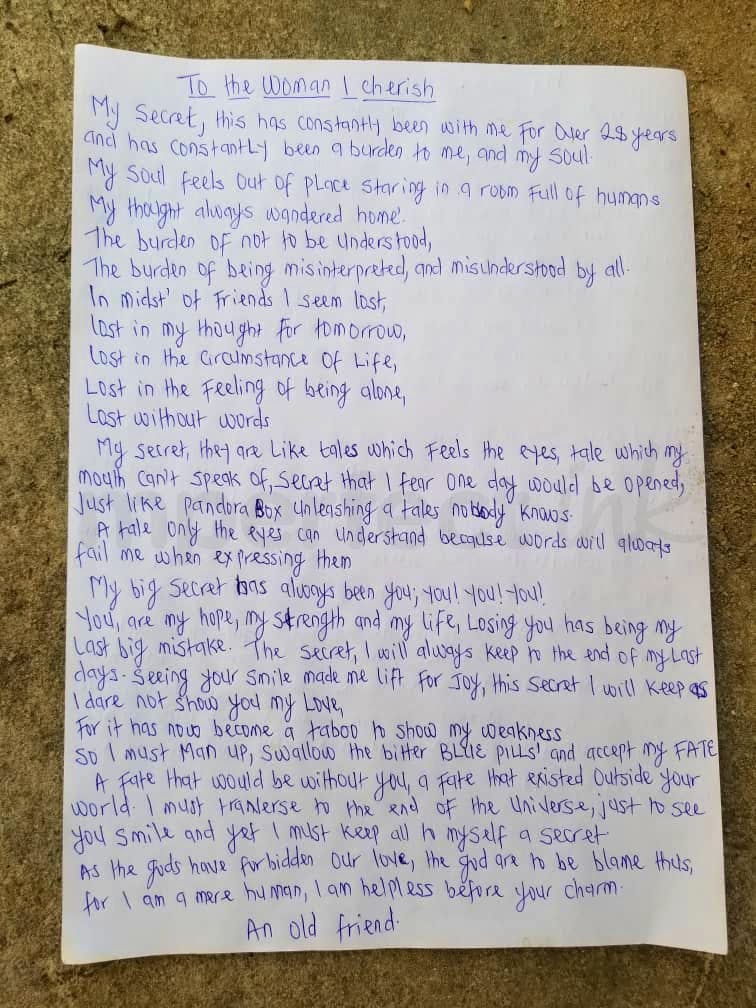 Handwritten letter thumbnail