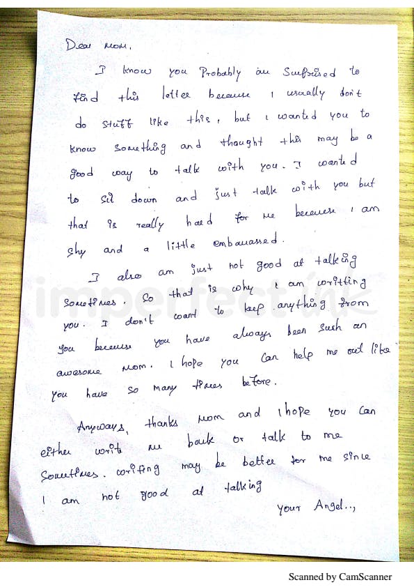 Handwritten letter thumbnail