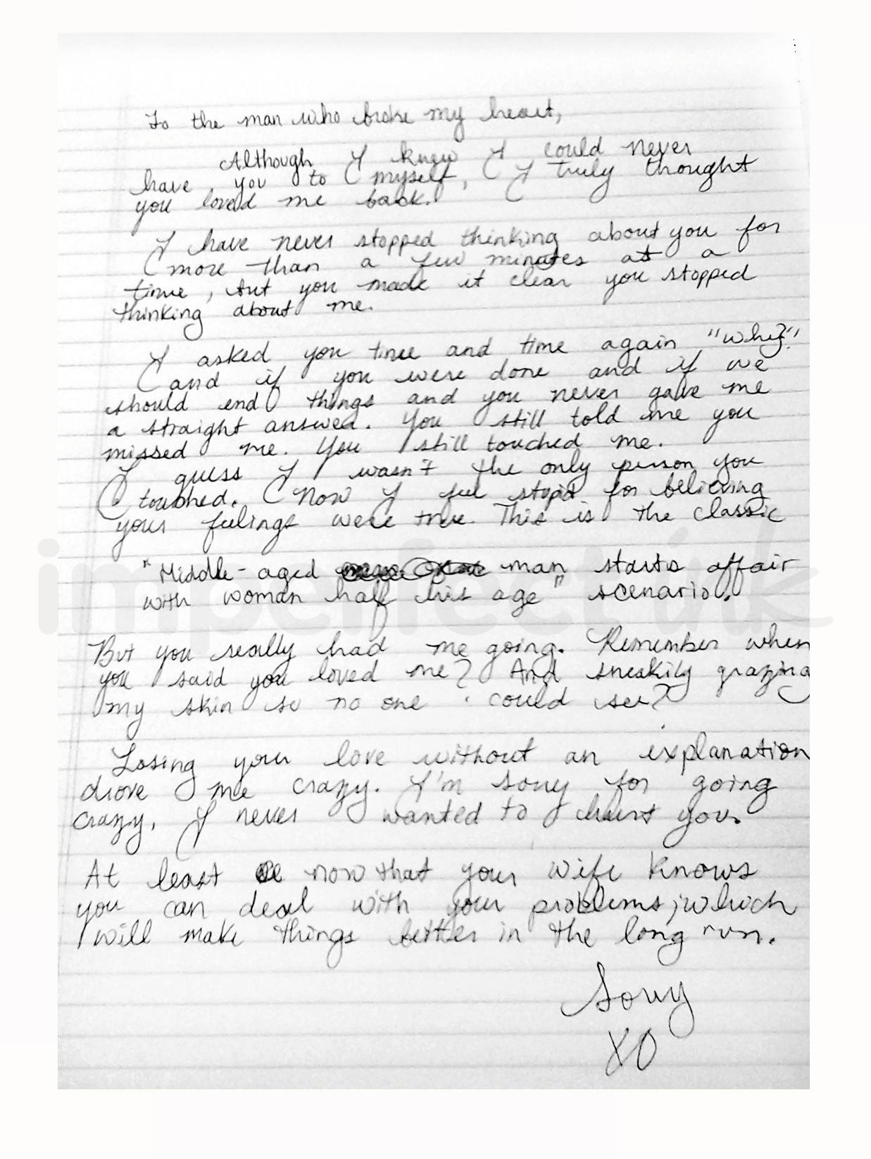 Handwritten letter thumbnail