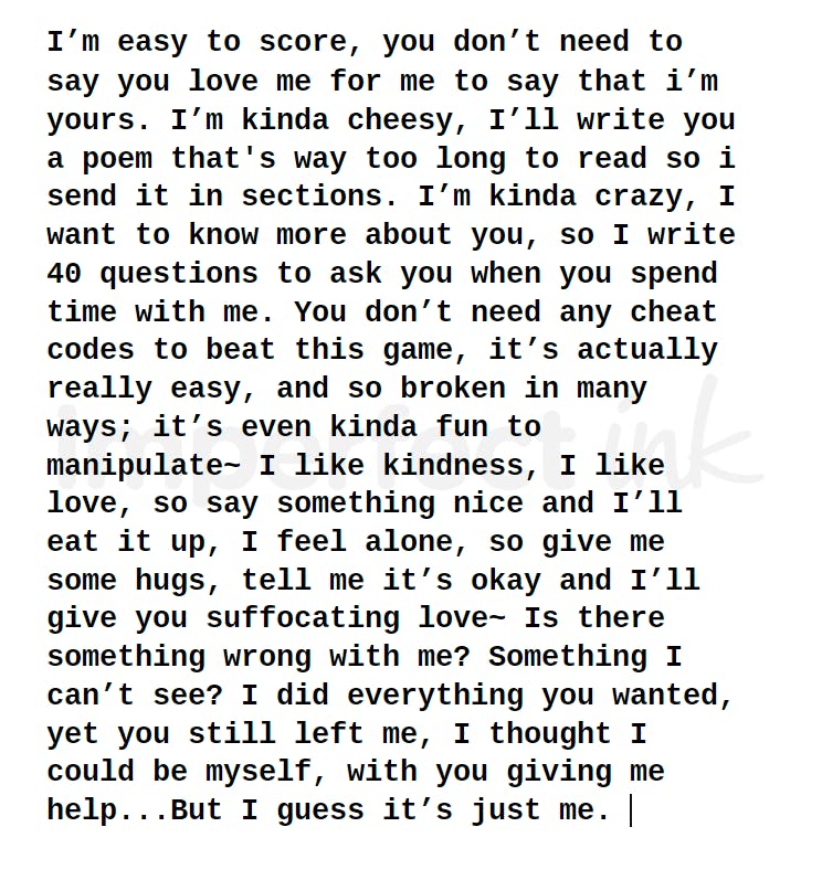 Handwritten letter thumbnail