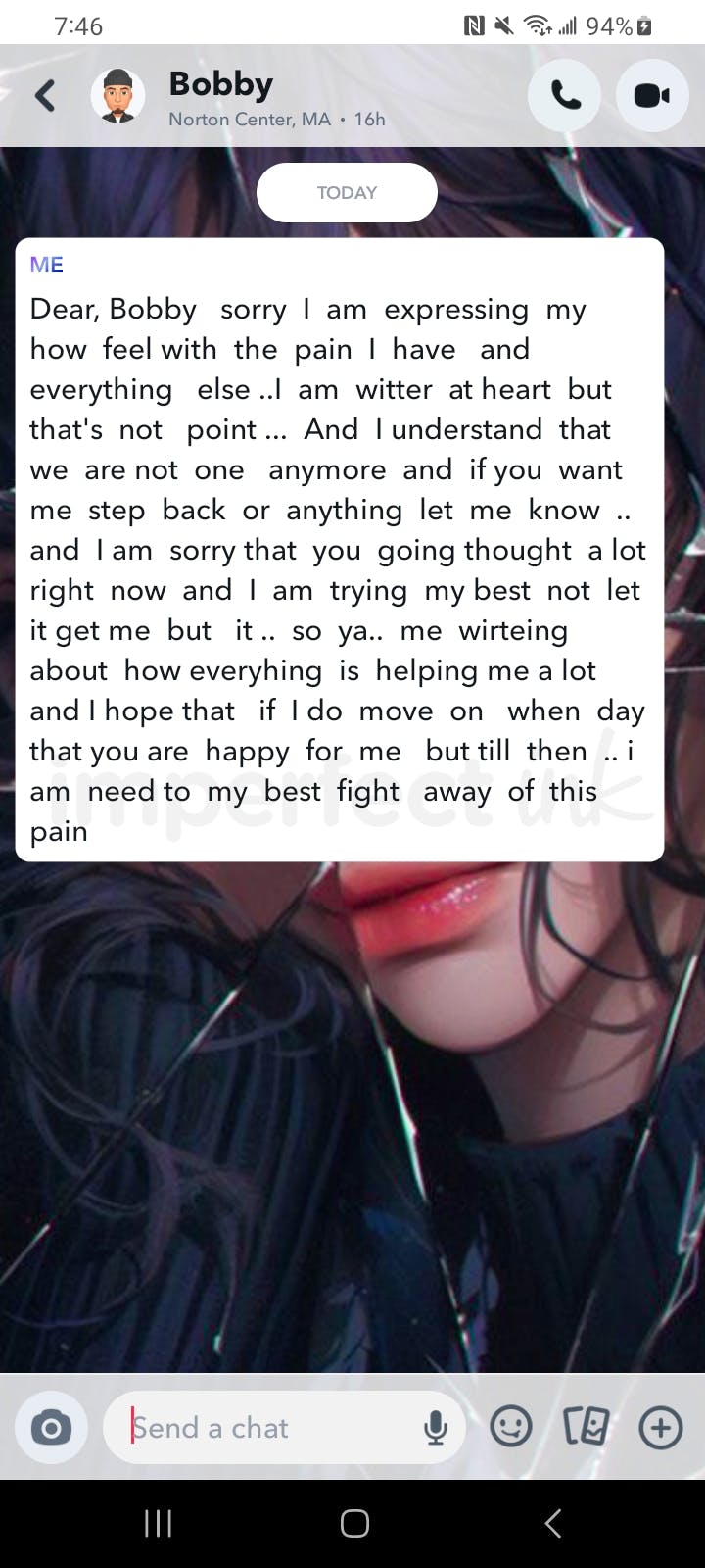 Handwritten letter thumbnail