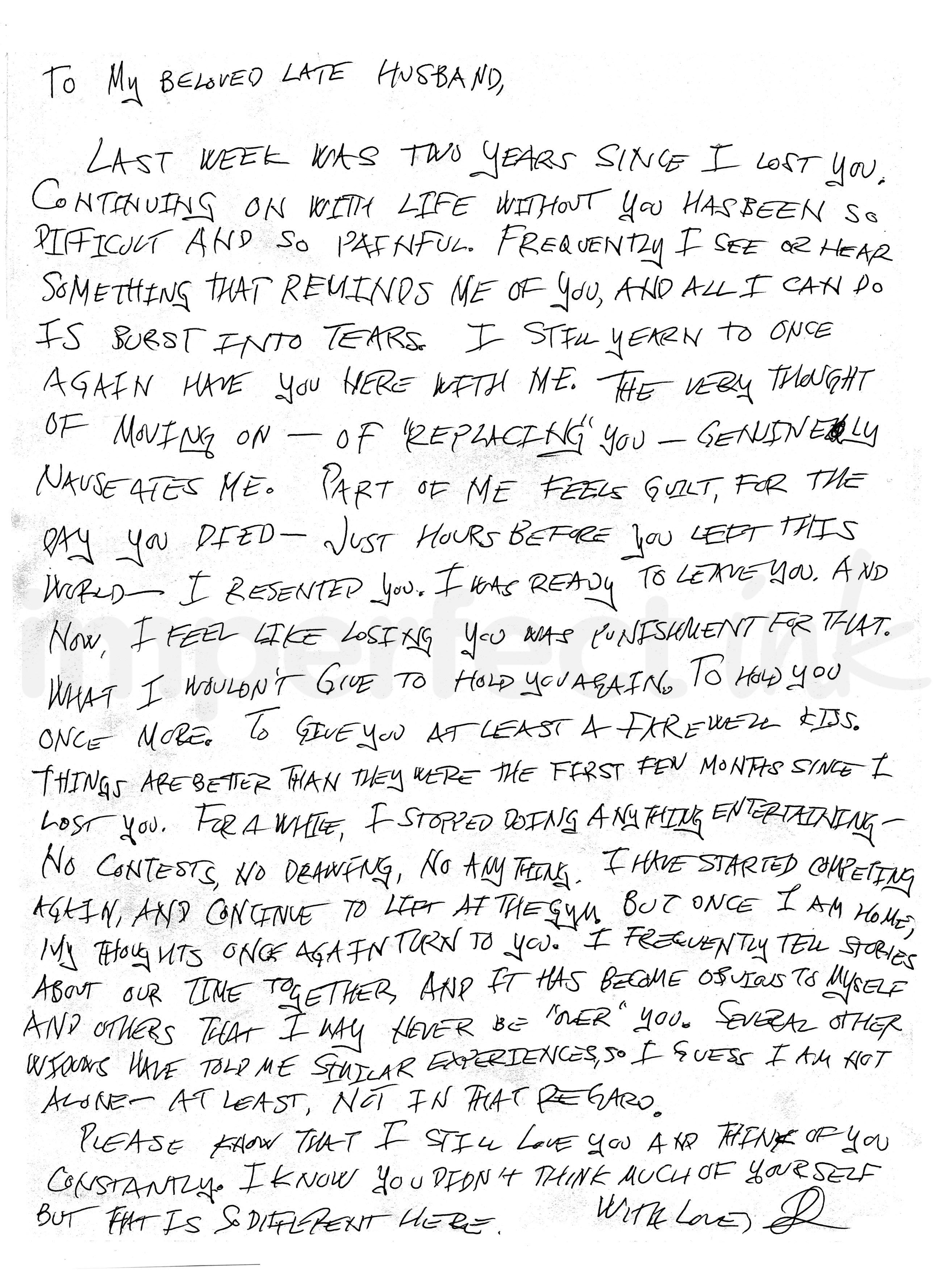 Handwritten letter thumbnail