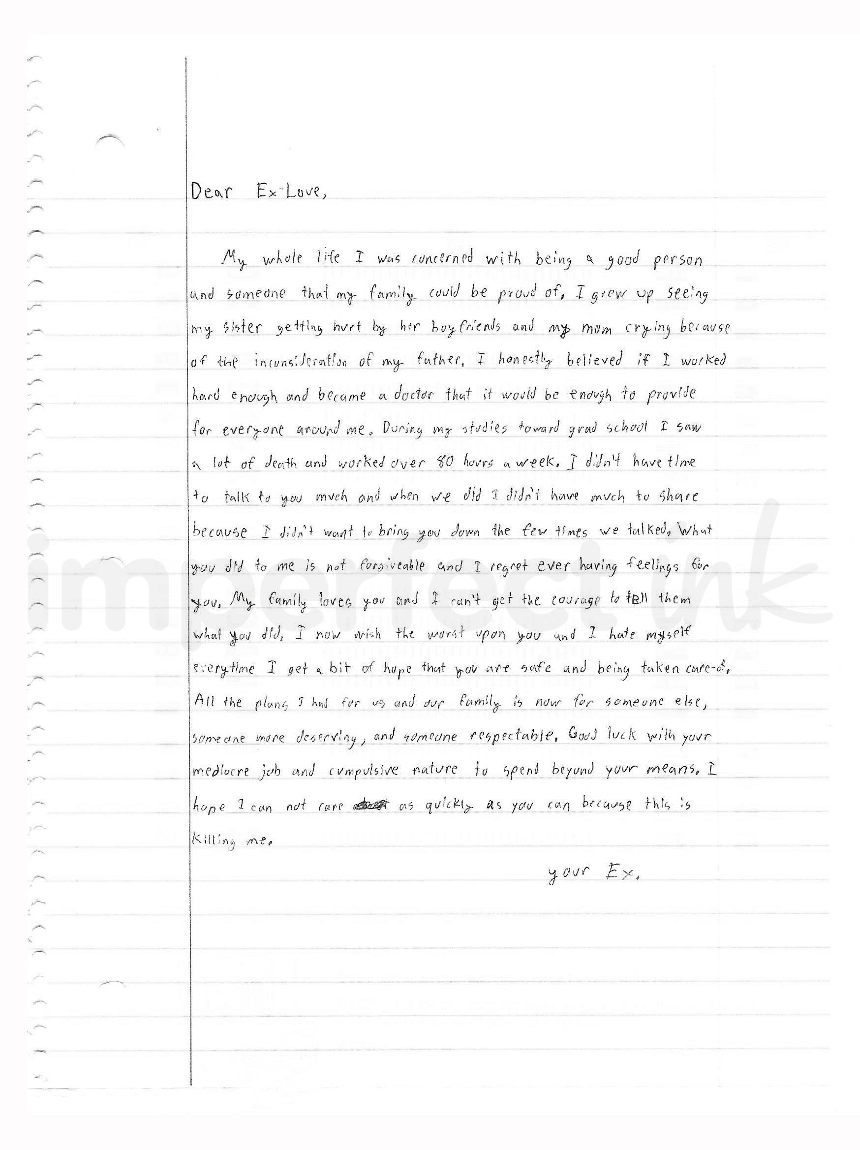 Handwritten letter thumbnail