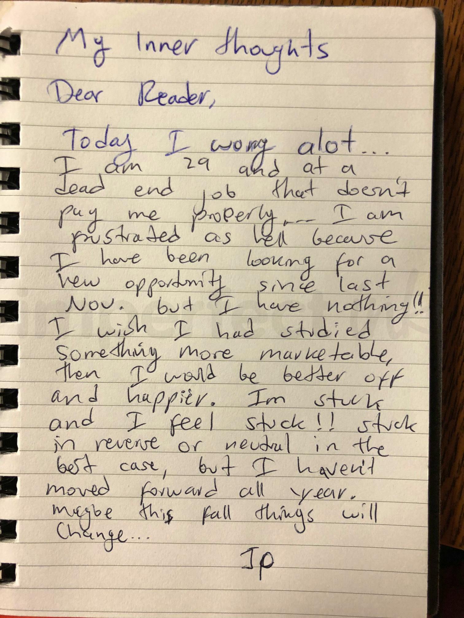 Handwritten letter thumbnail