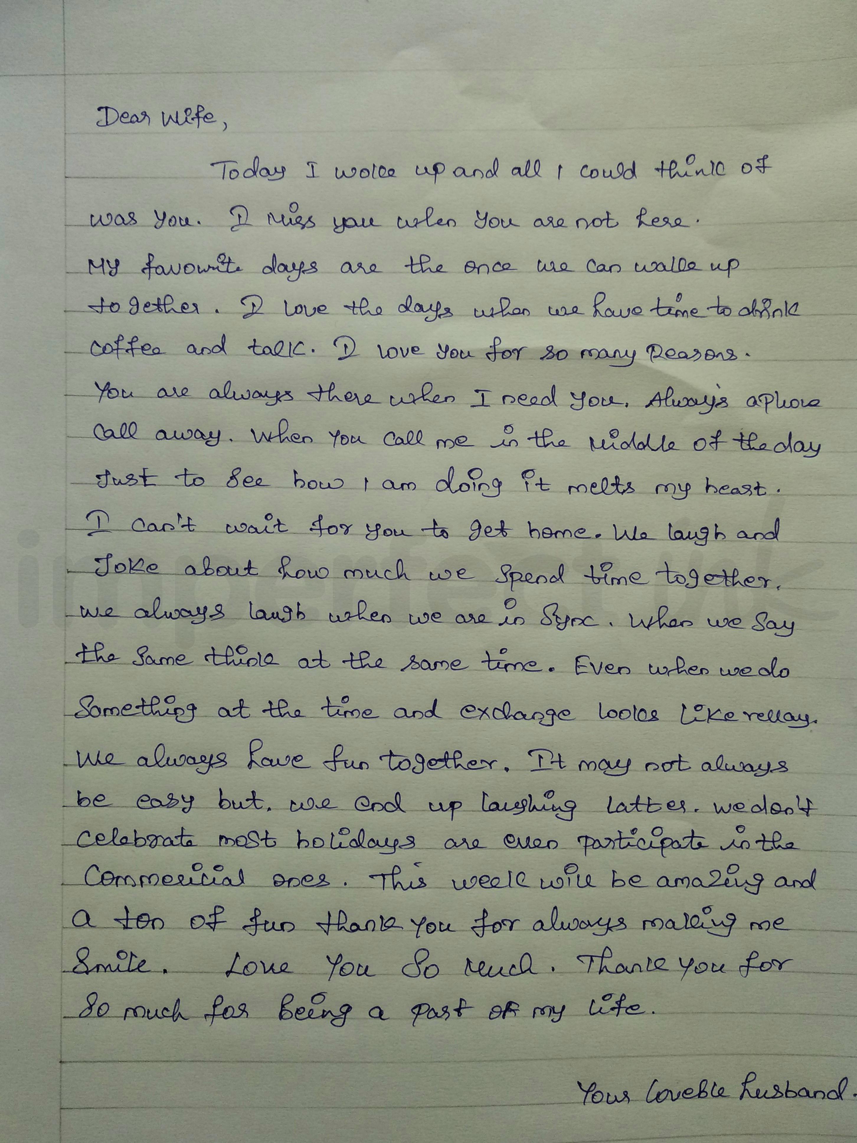 Handwritten letter thumbnail