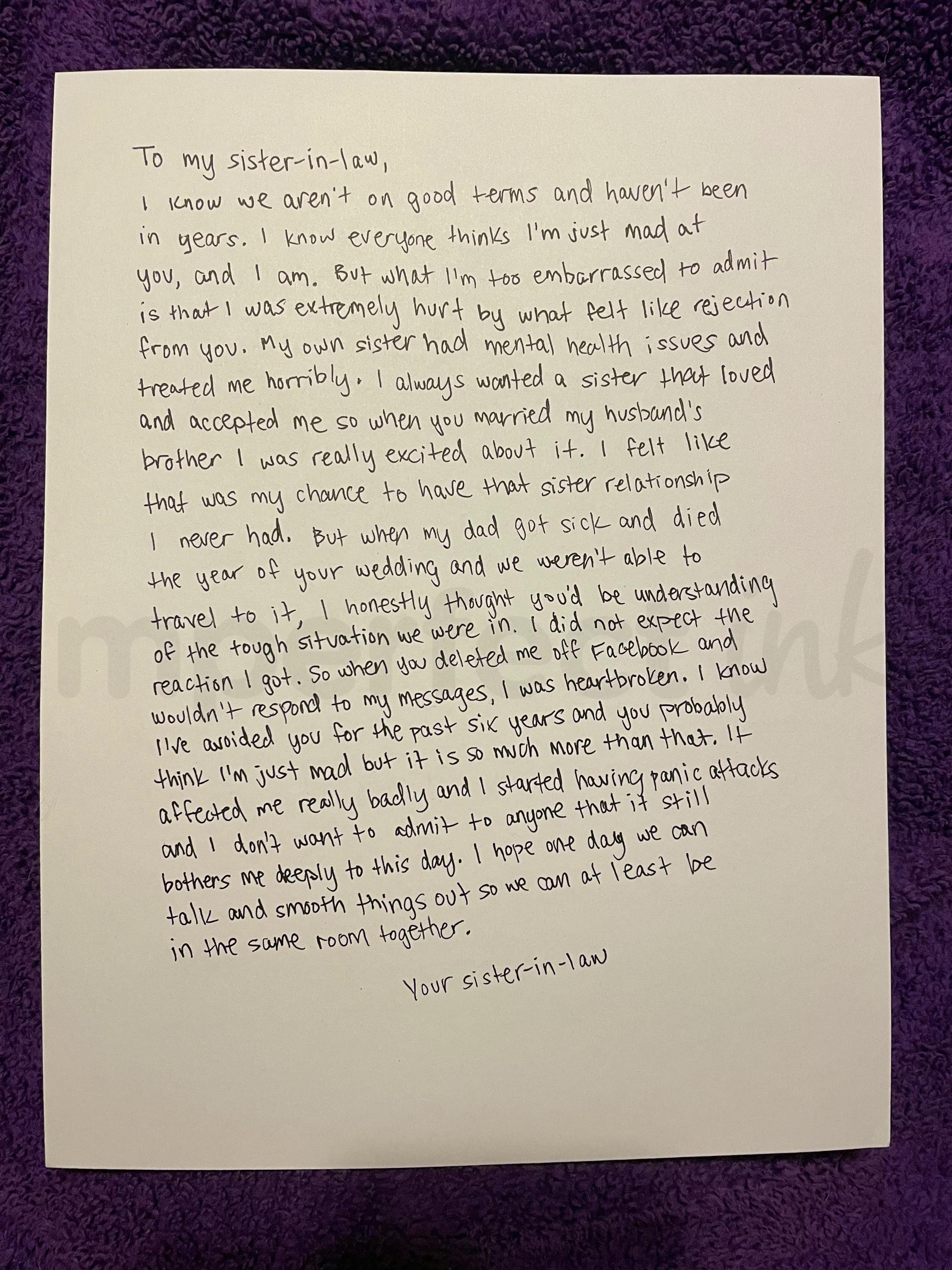 Handwritten letter thumbnail