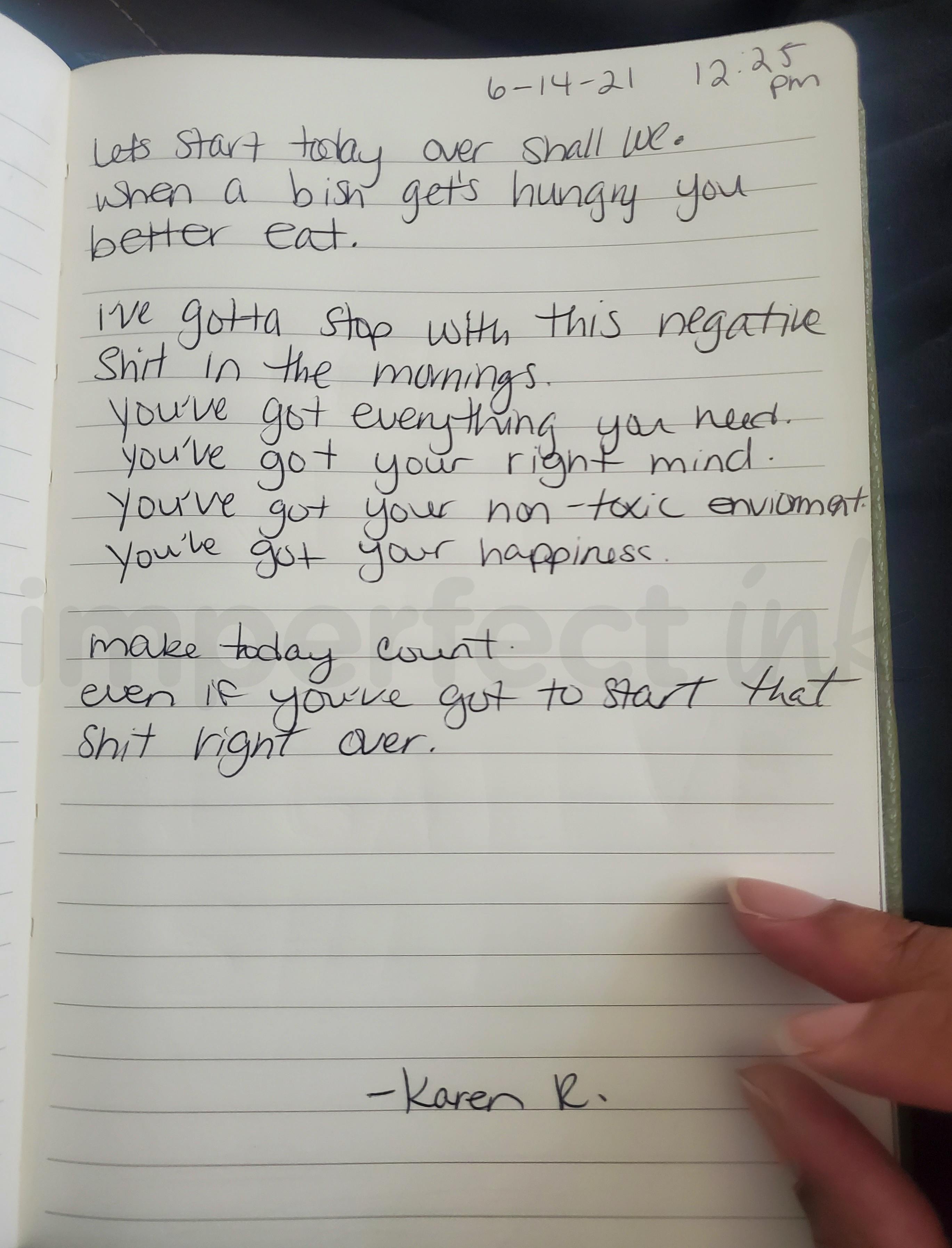 Handwritten letter thumbnail