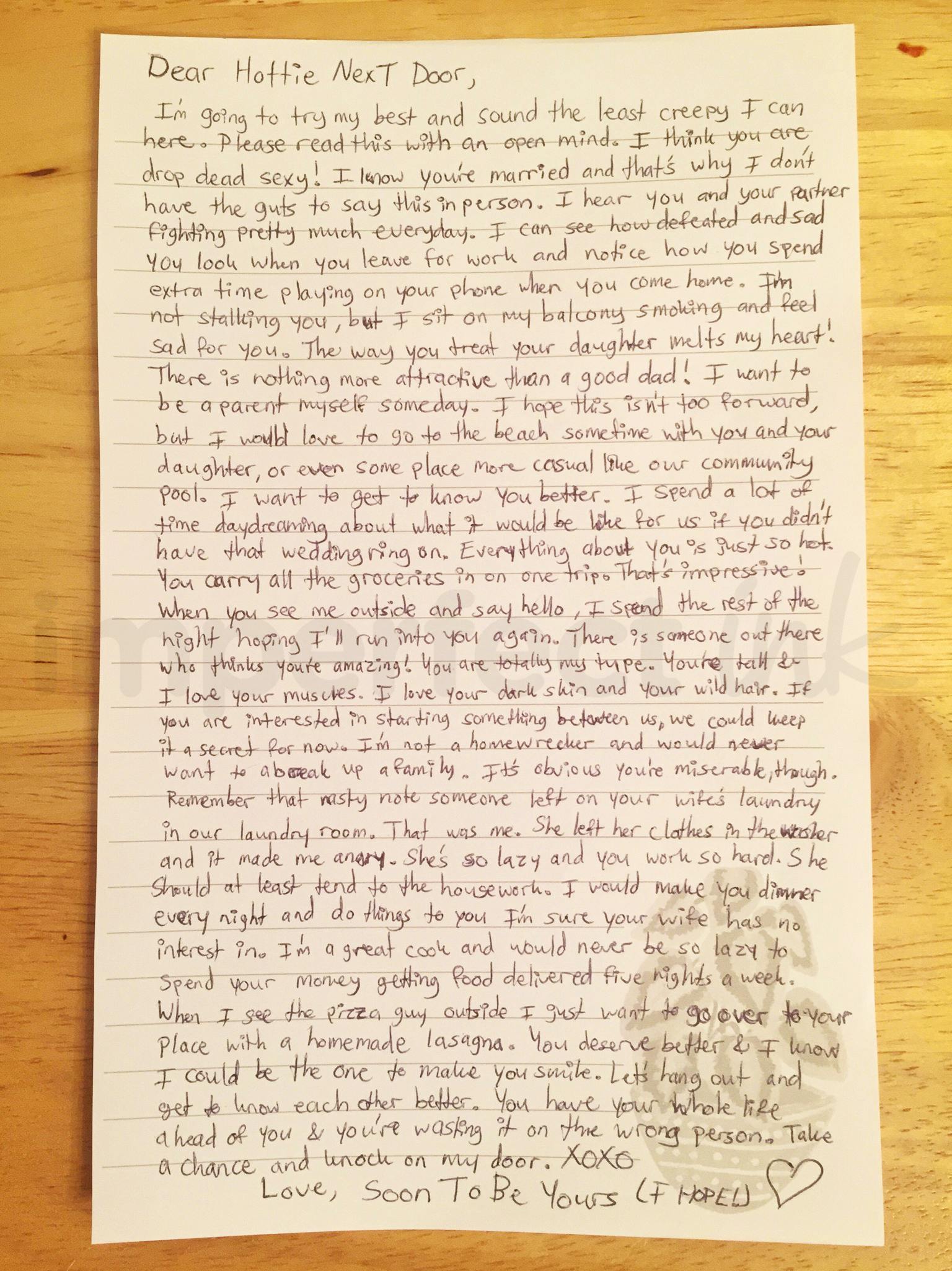 Handwritten letter thumbnail