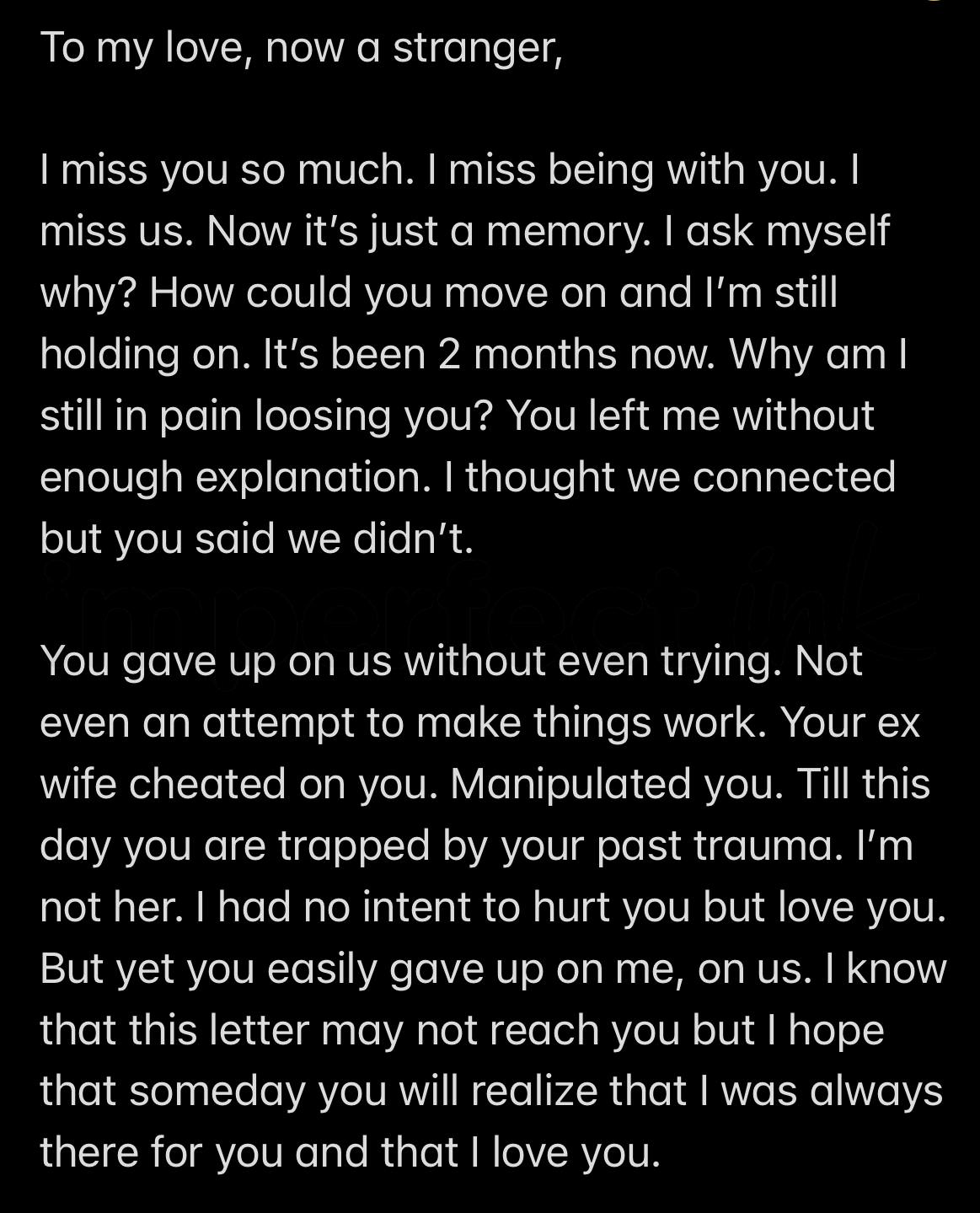 Handwritten letter thumbnail