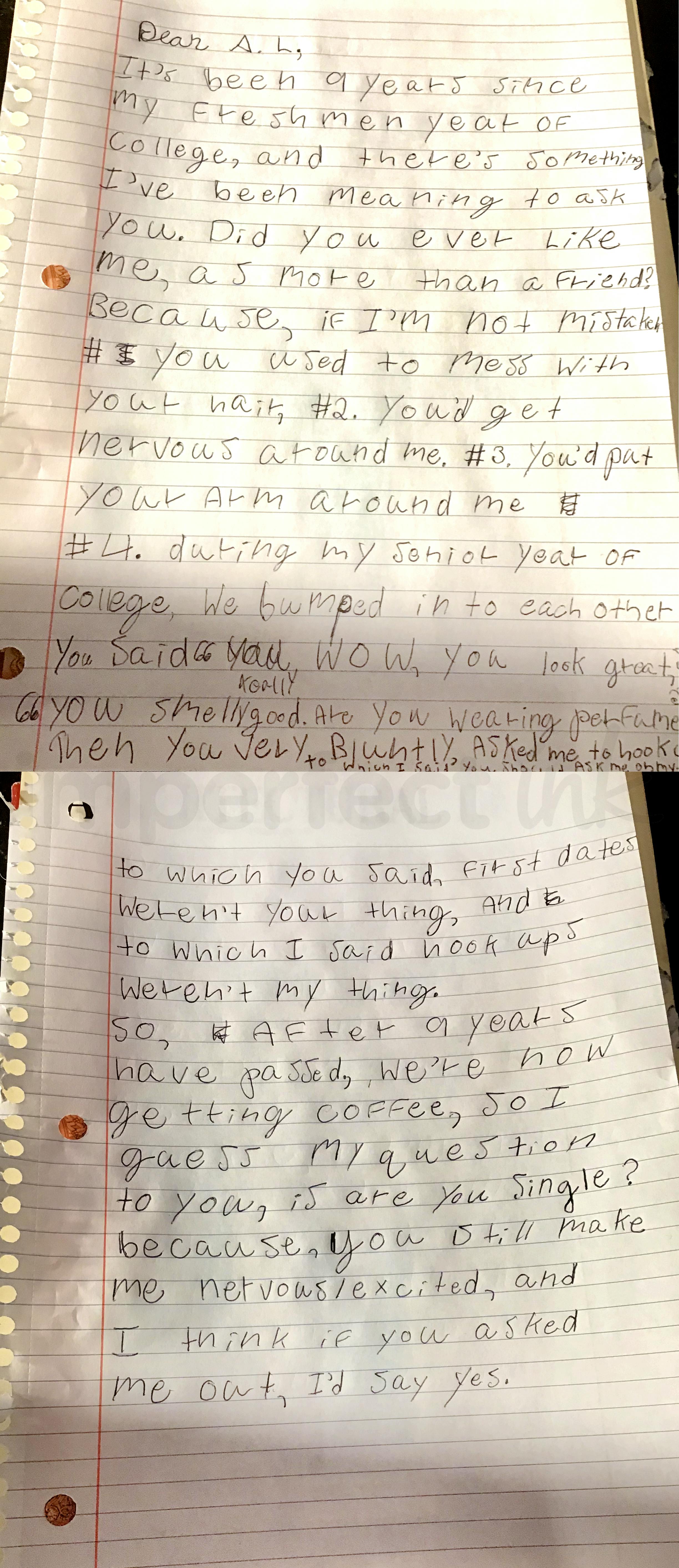 Handwritten letter thumbnail