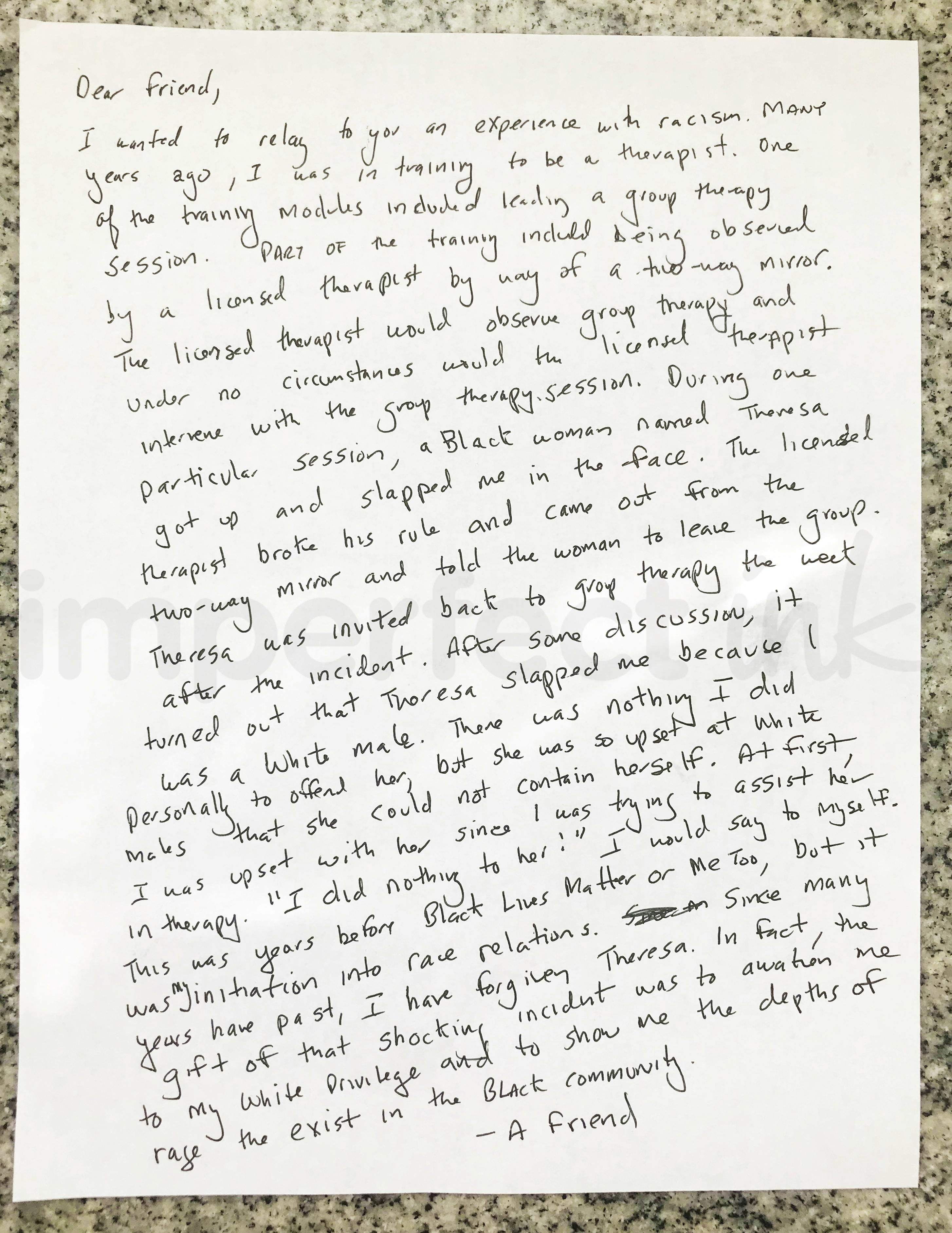 Handwritten letter thumbnail