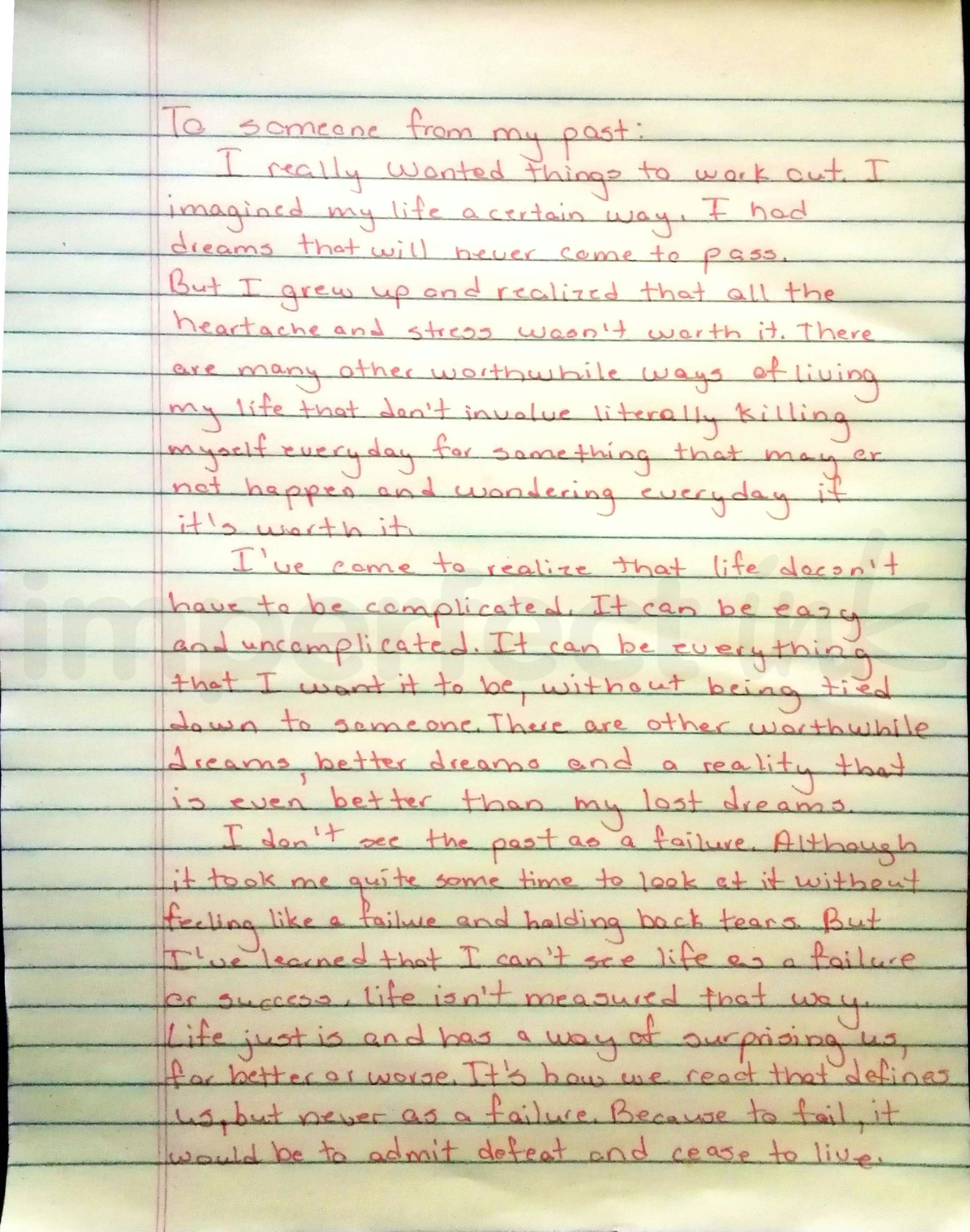 Handwritten letter thumbnail