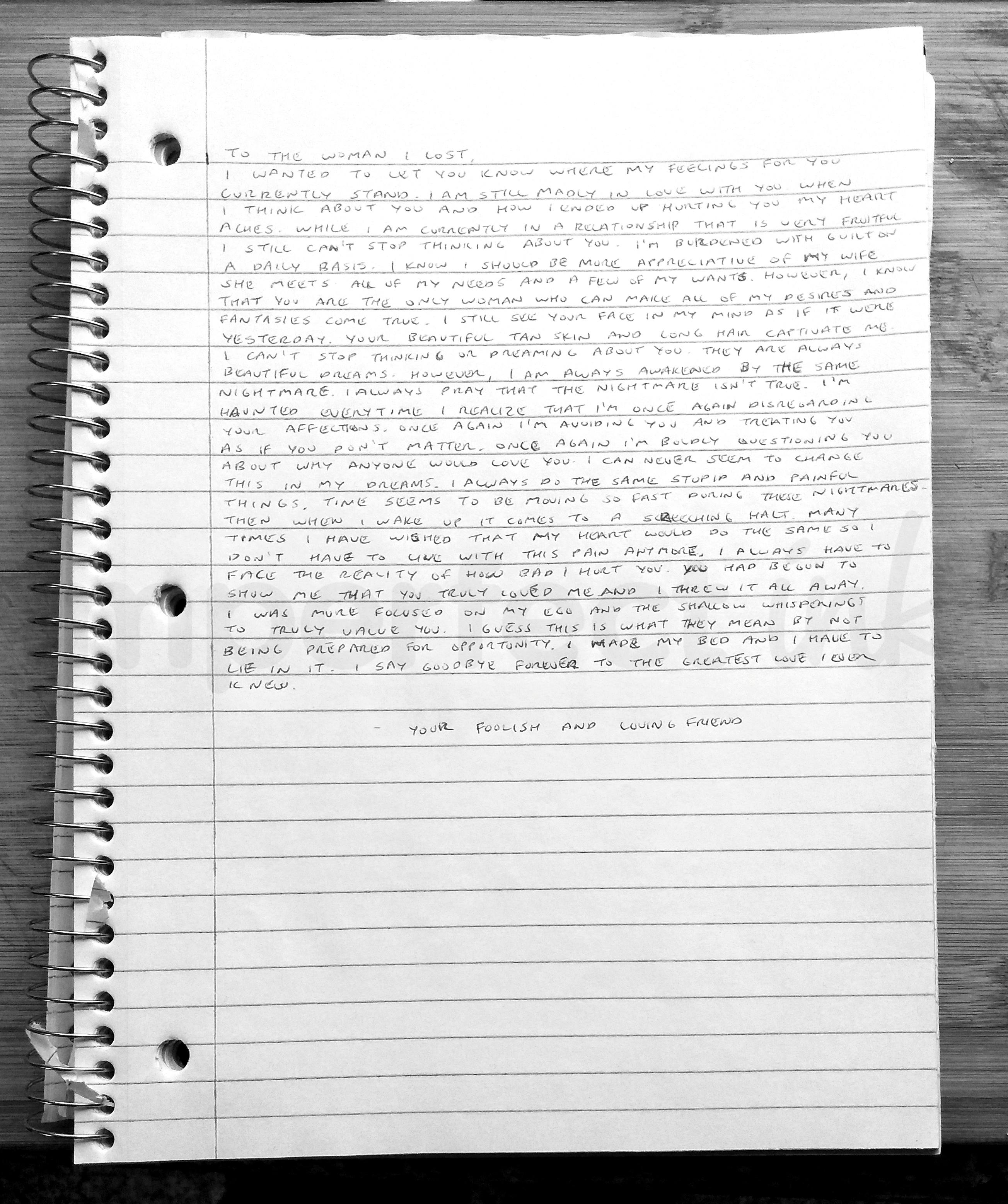 Handwritten letter thumbnail