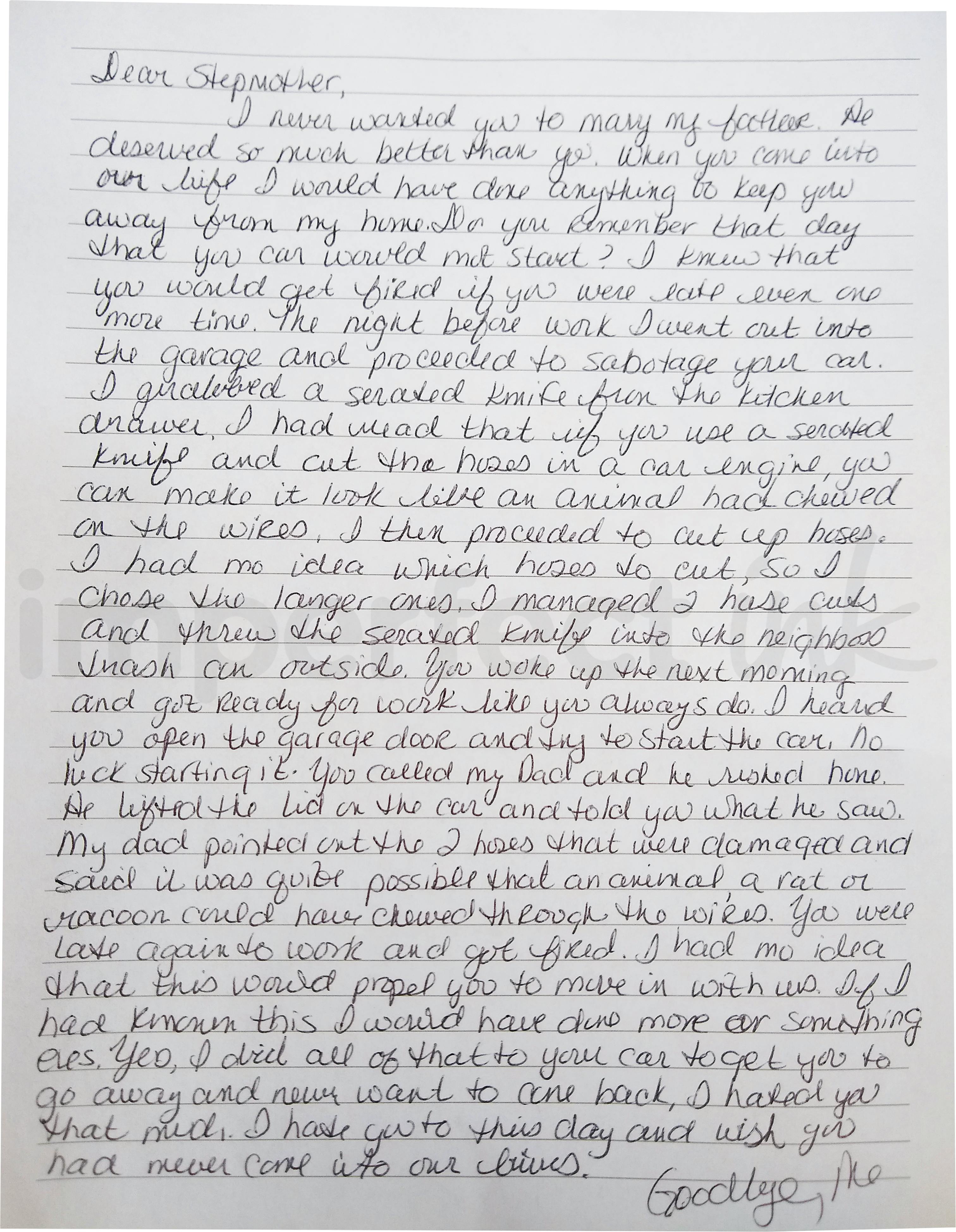 Handwritten letter thumbnail