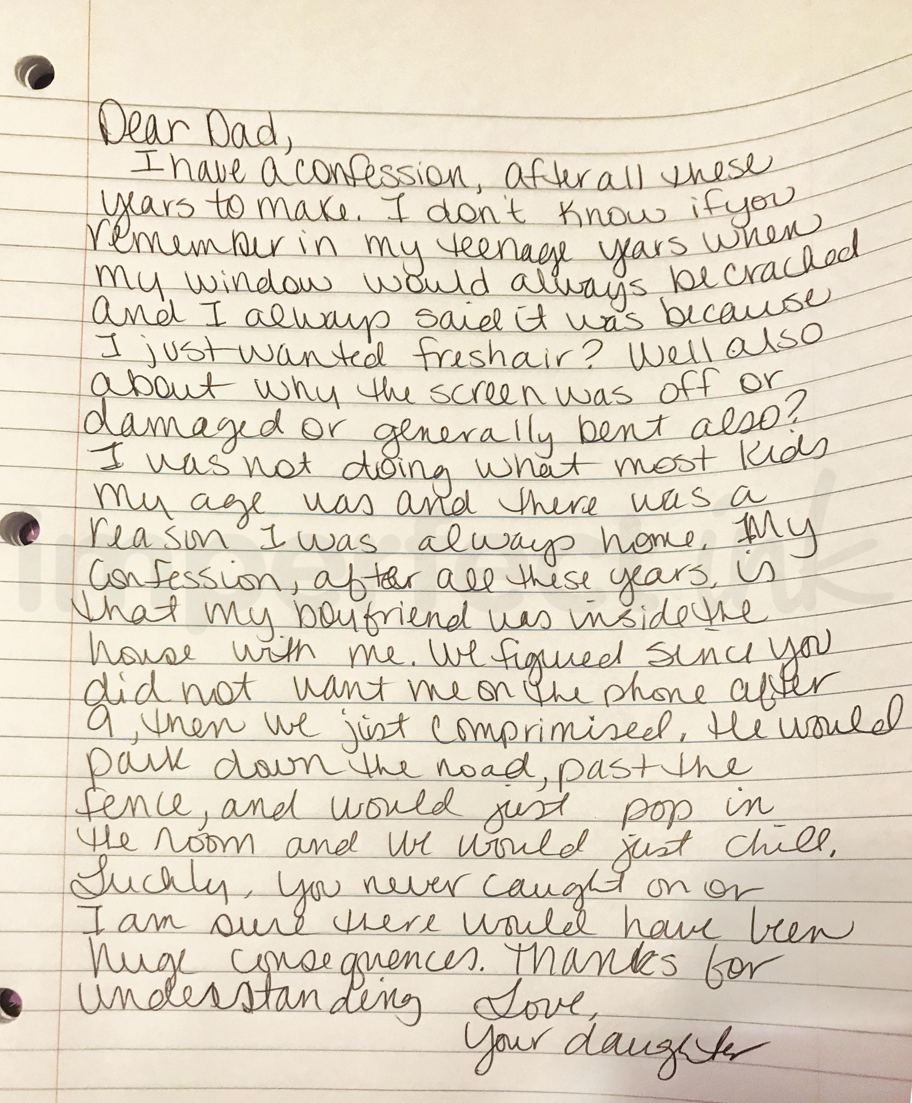 Handwritten letter thumbnail