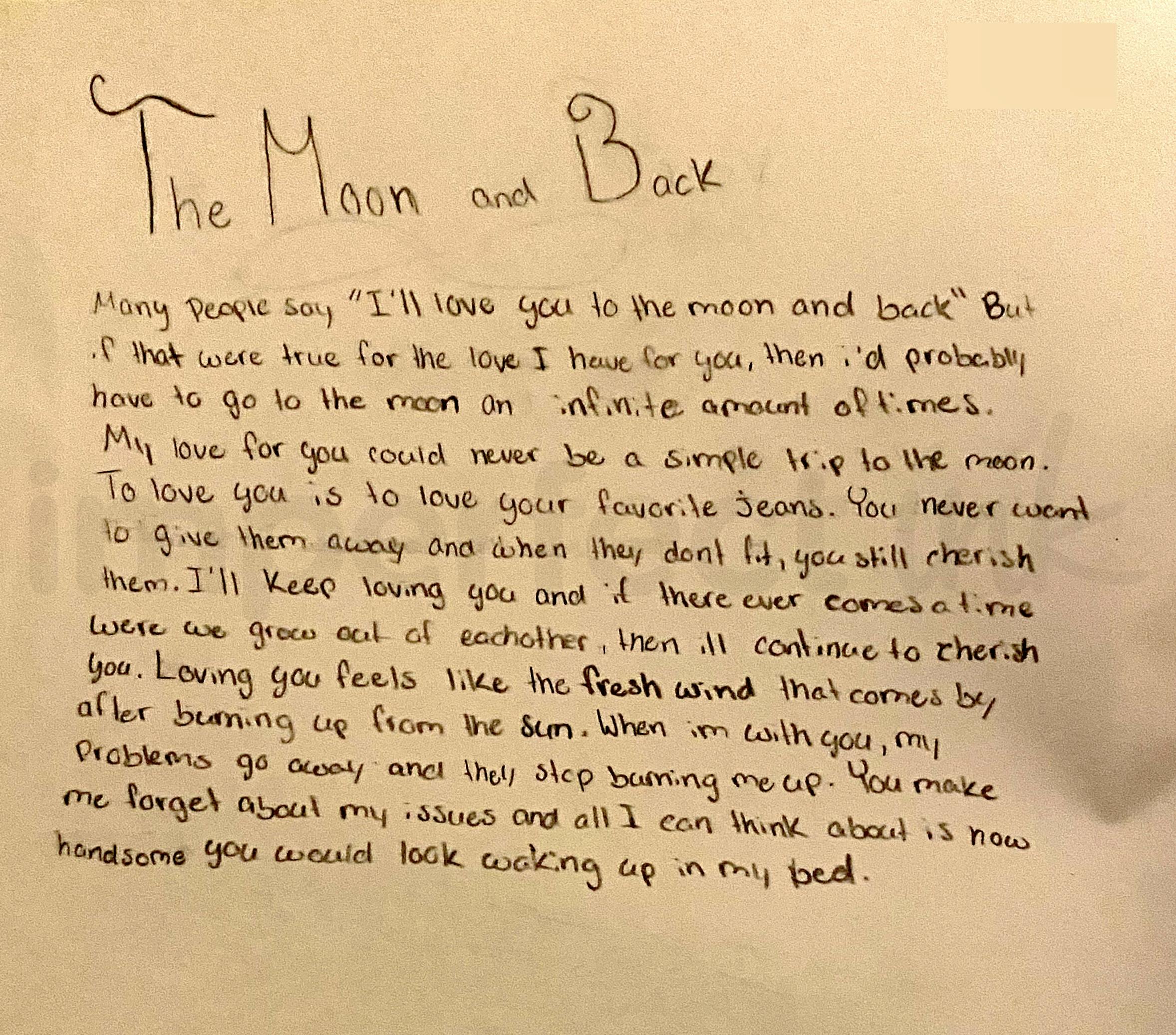 Handwritten letter thumbnail